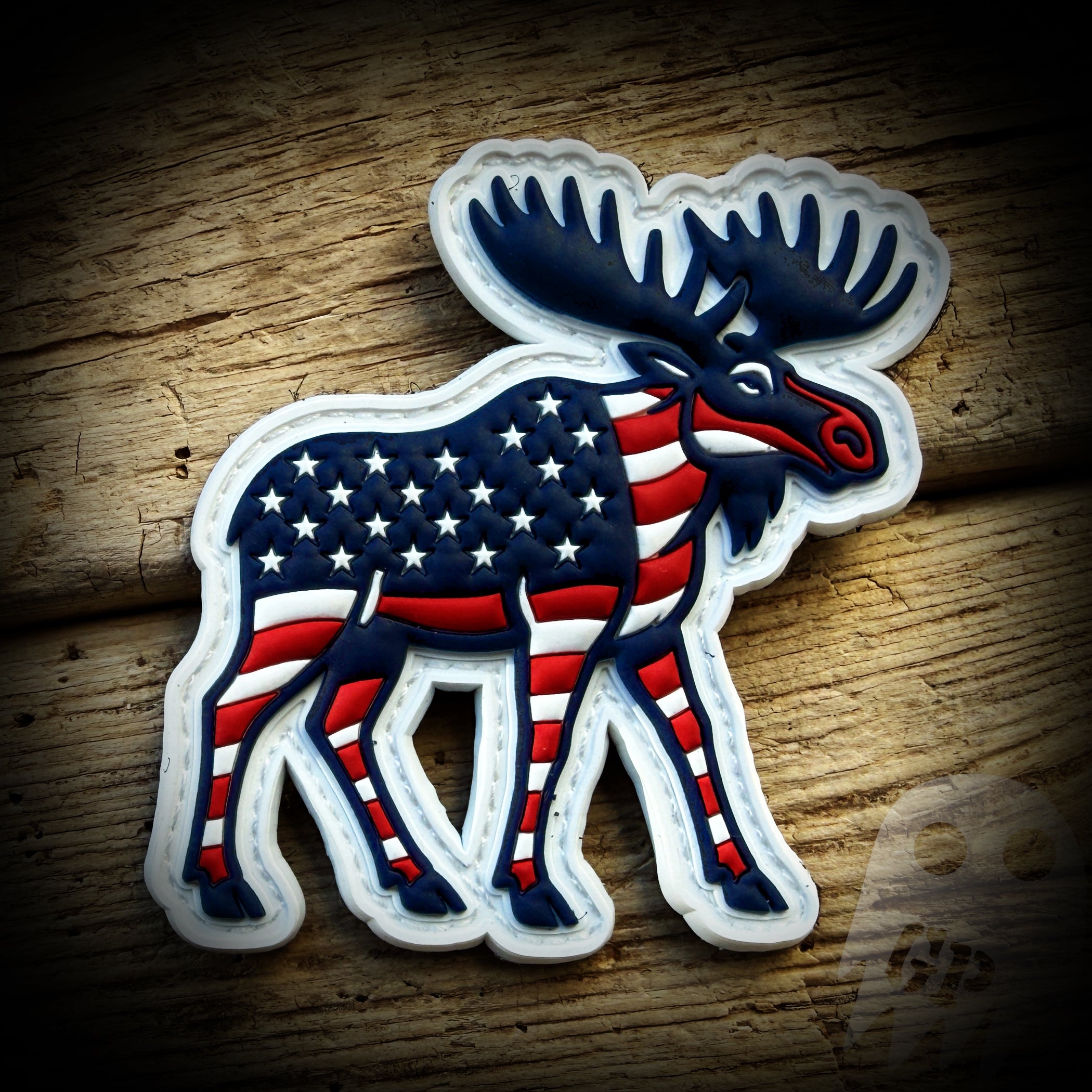 Moose - American Flag Moose PVC