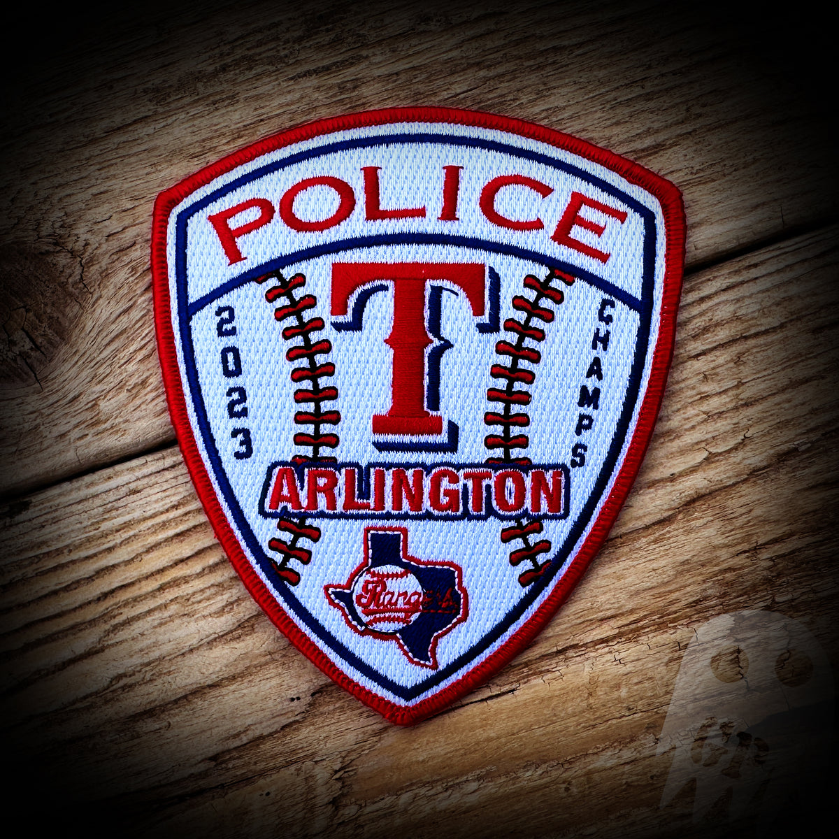Texas Rangers MLB Championship Arlington, TX PD Patch GHOST PATCH