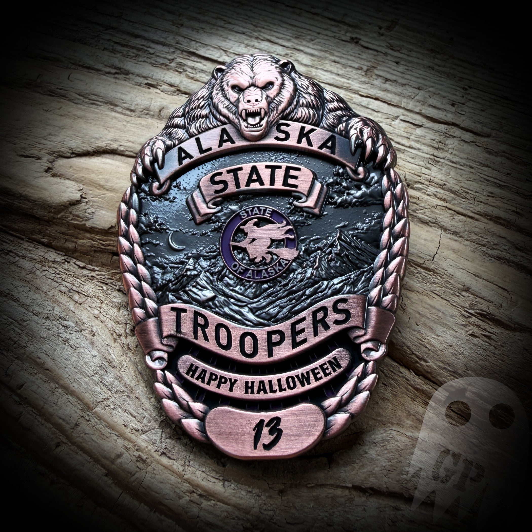 BADGE Halloween - Alaska State Troopers Halloween Badge
