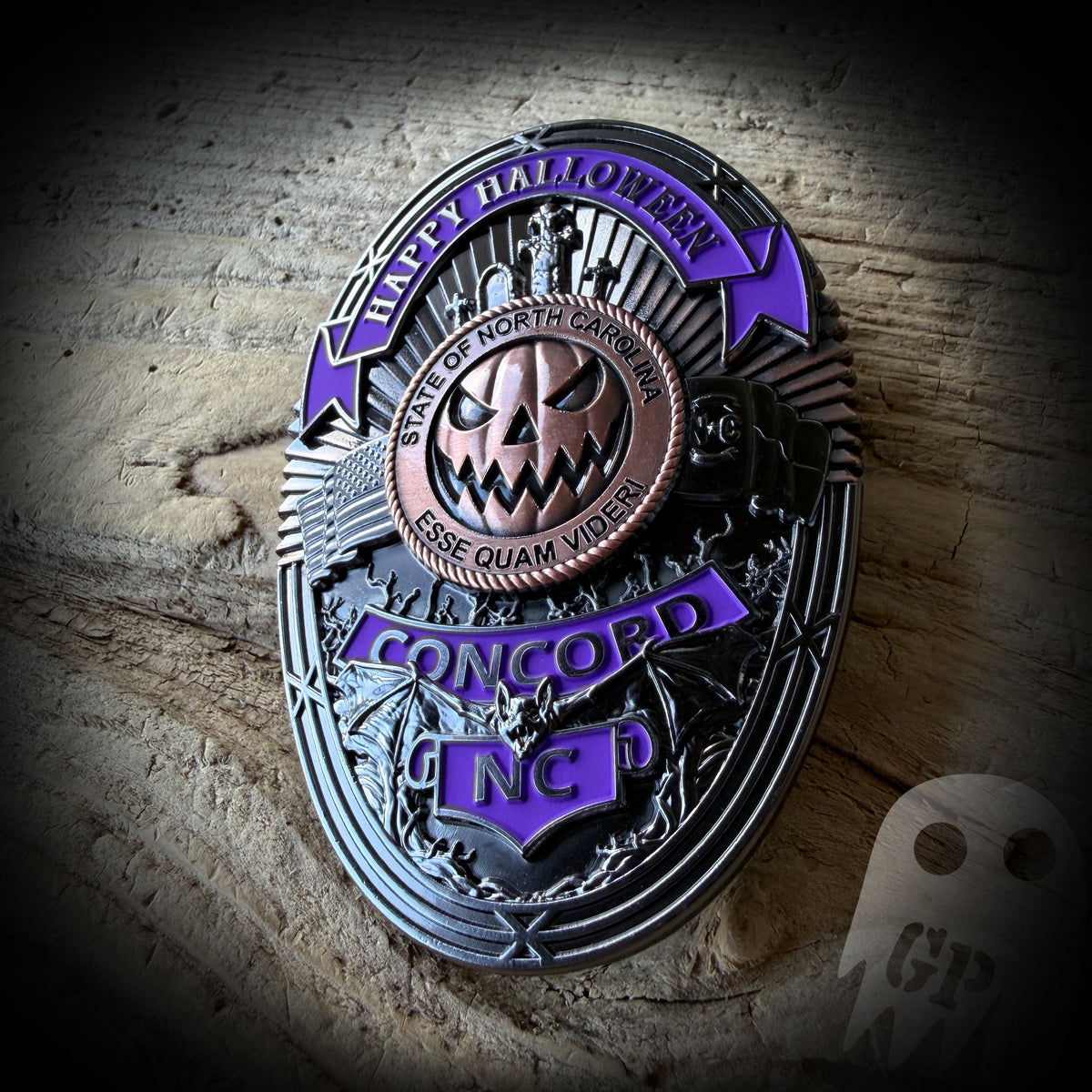 BADGE Halloween - Concord NC Police Halloween Badge