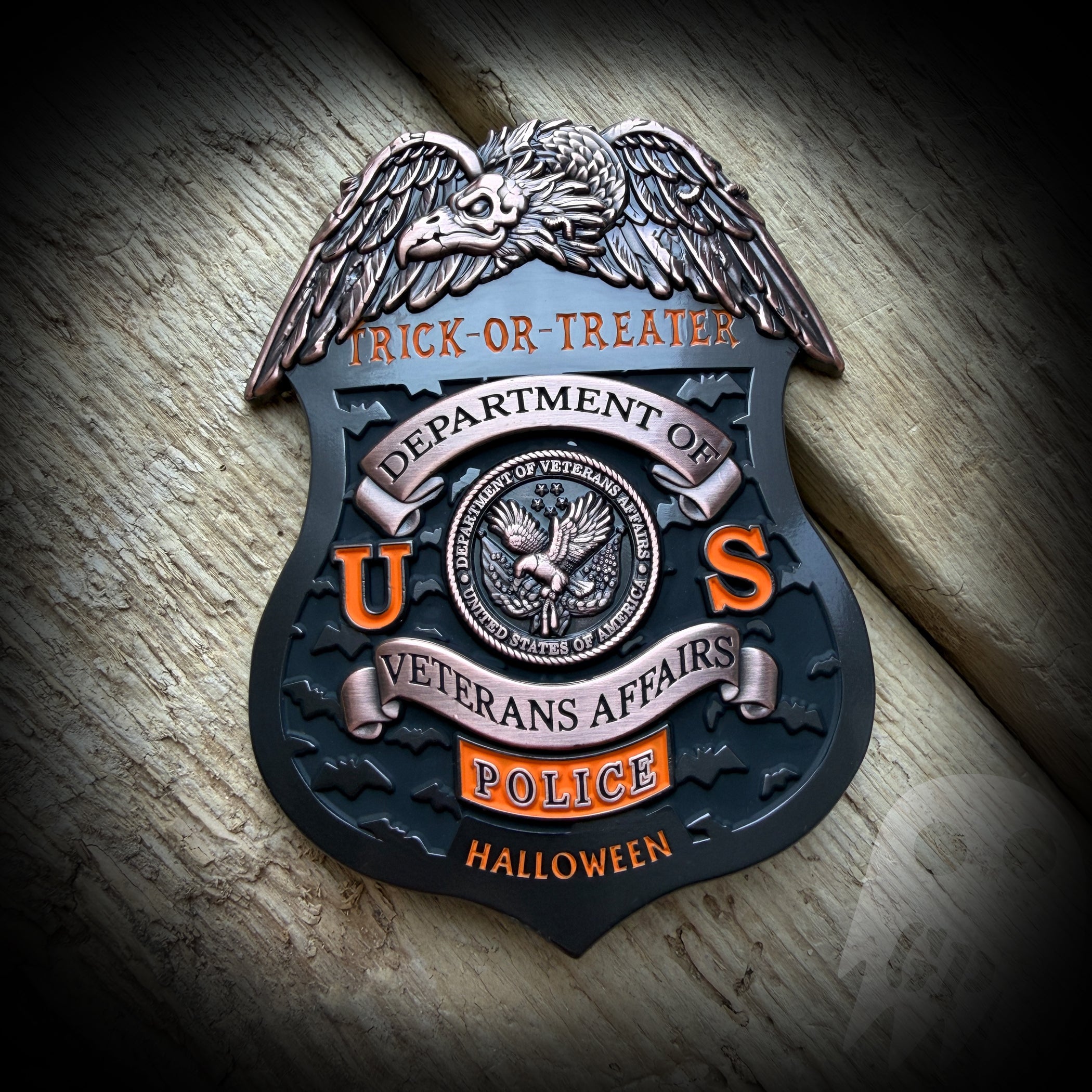 BADGE 2026 Halloween - US Dept of Veteran's Affairs Police 2026 Halloween Badge