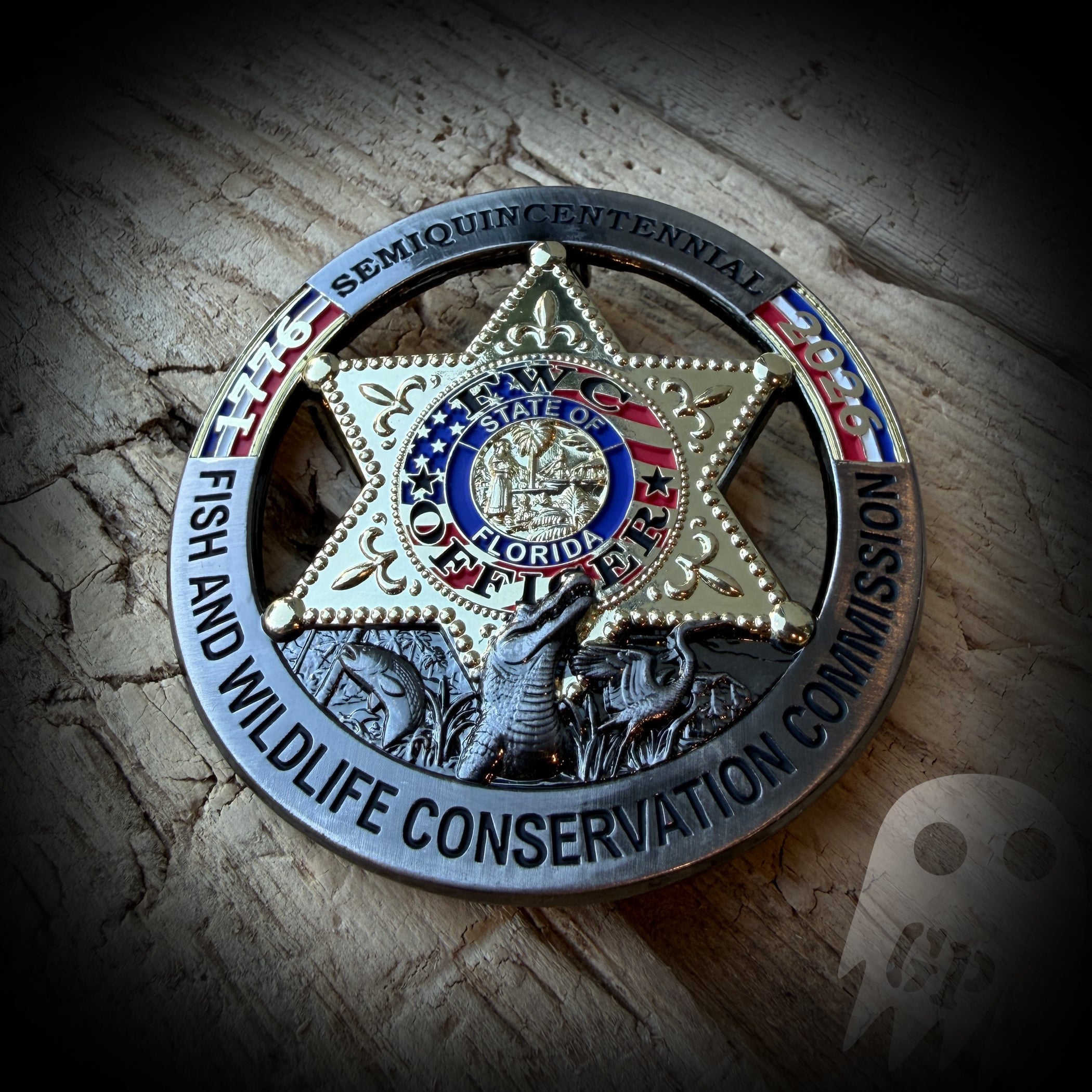 BADGE 250th America - Florida Fish and Wildlife Conservation Commission 250th Anniversary of America Badge