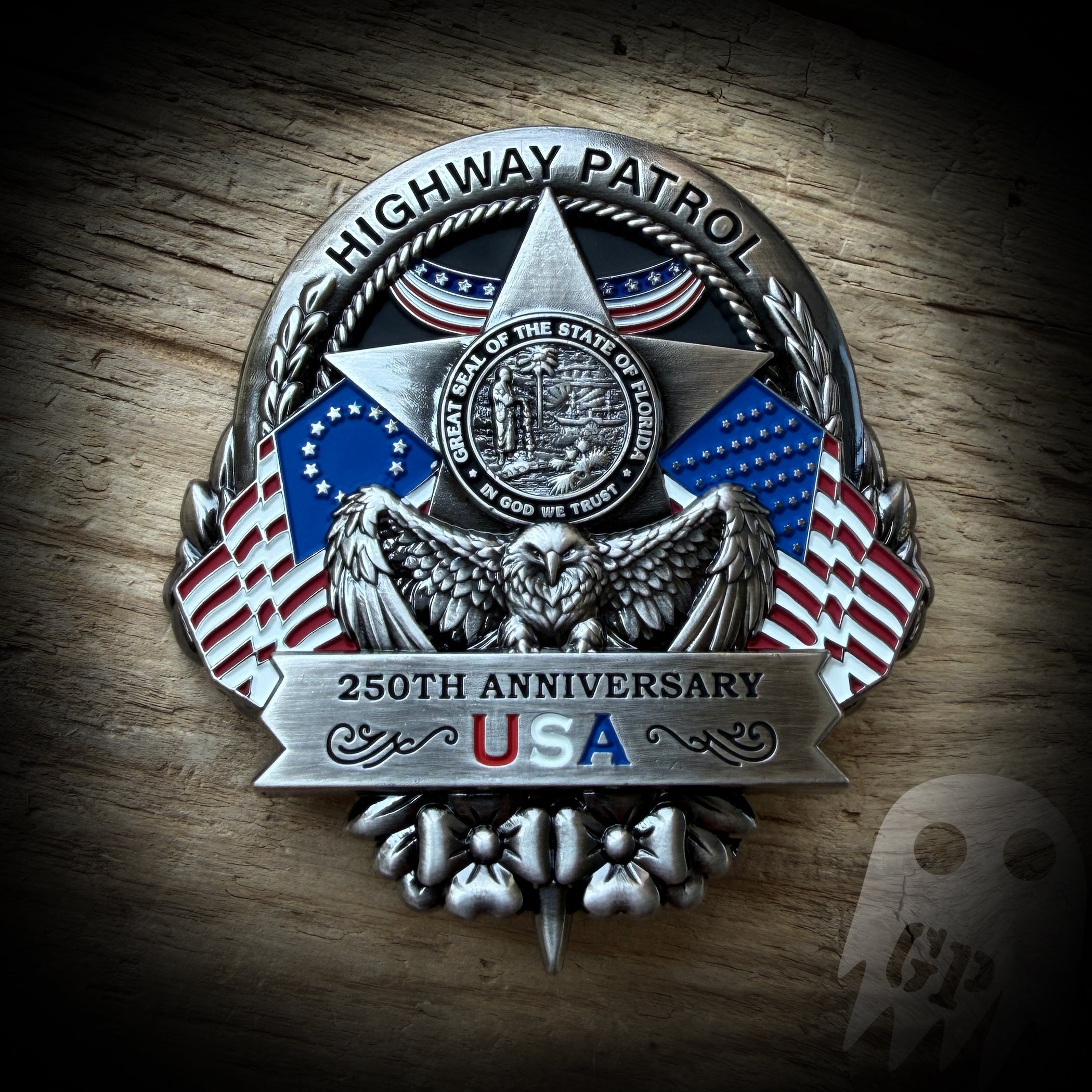 BADGE 250th America - Florida Highway Patrol 250th Anniversary of America Badge