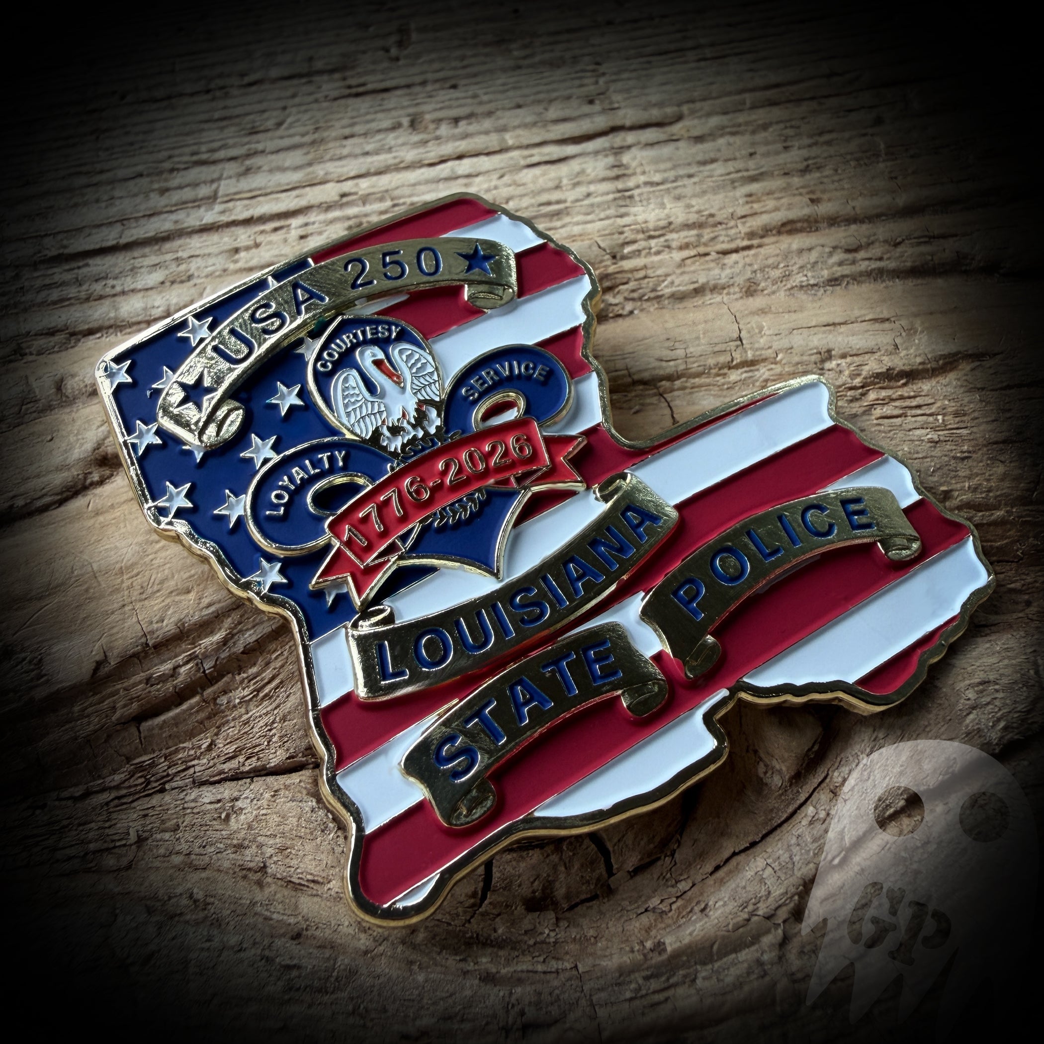 BADGE 250th America - Louisiana State Police 250th Anniversary of America Badge