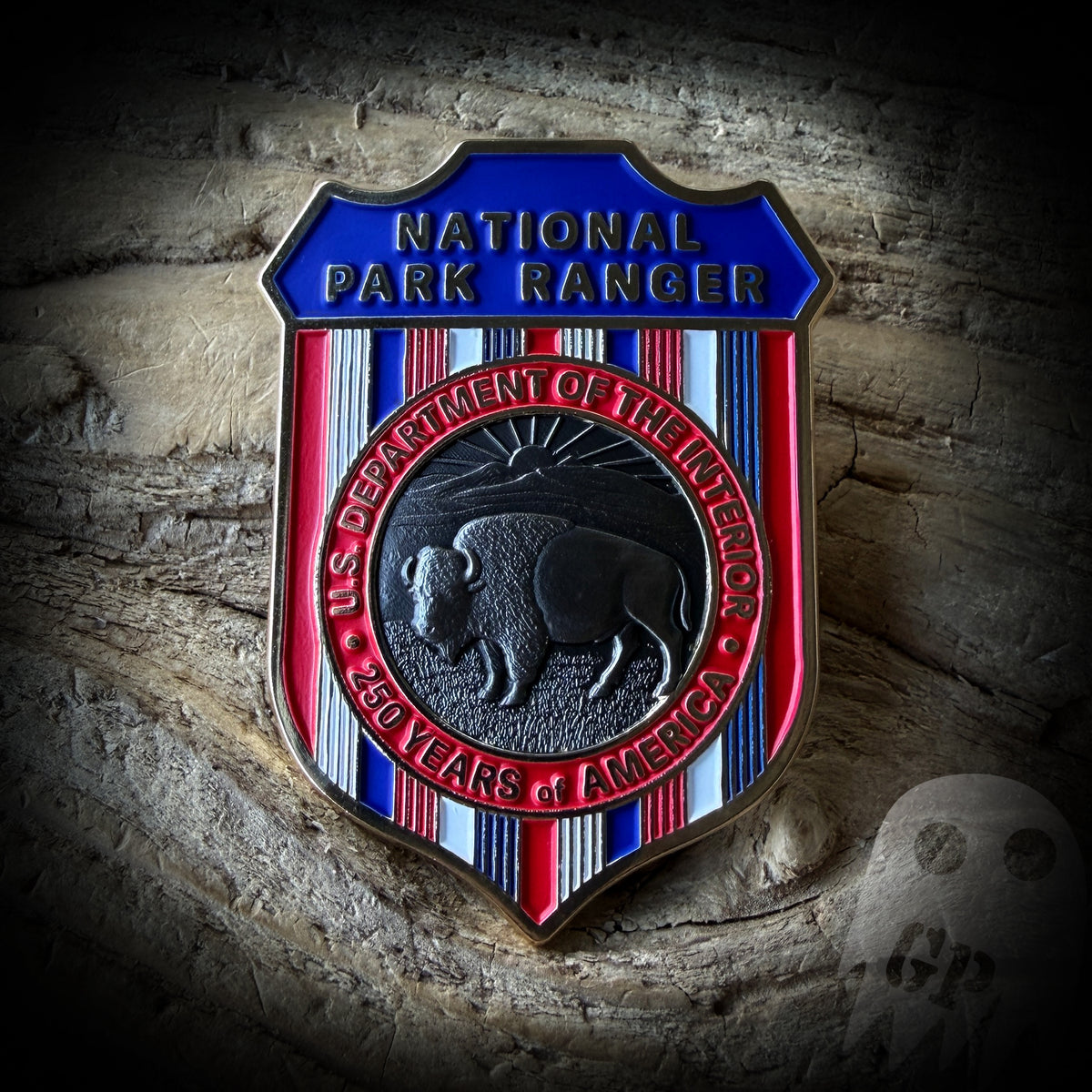 BADGE 250th America - National Park Ranger Non-Enforcement 250th Anniversary of America Badge