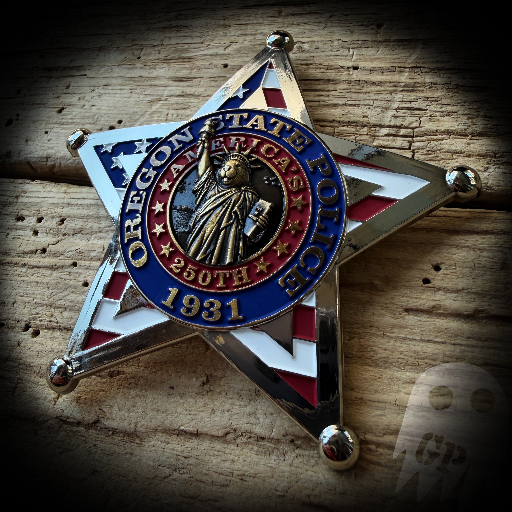 BADGE 250th America - Oregon State Police 250th Anniversary of America Badge