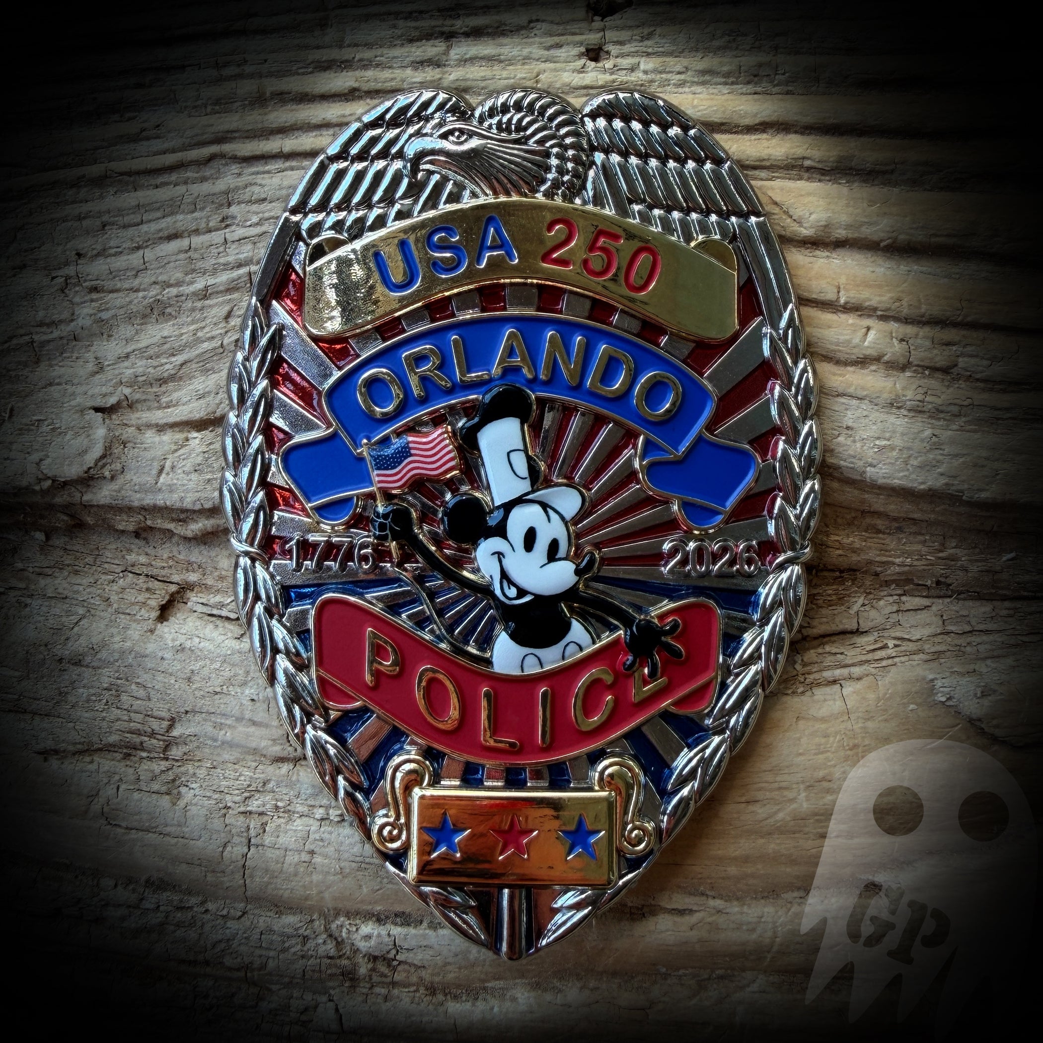 BADGE 250th America - Orlando, FL Police 250th Anniversary of America Badge