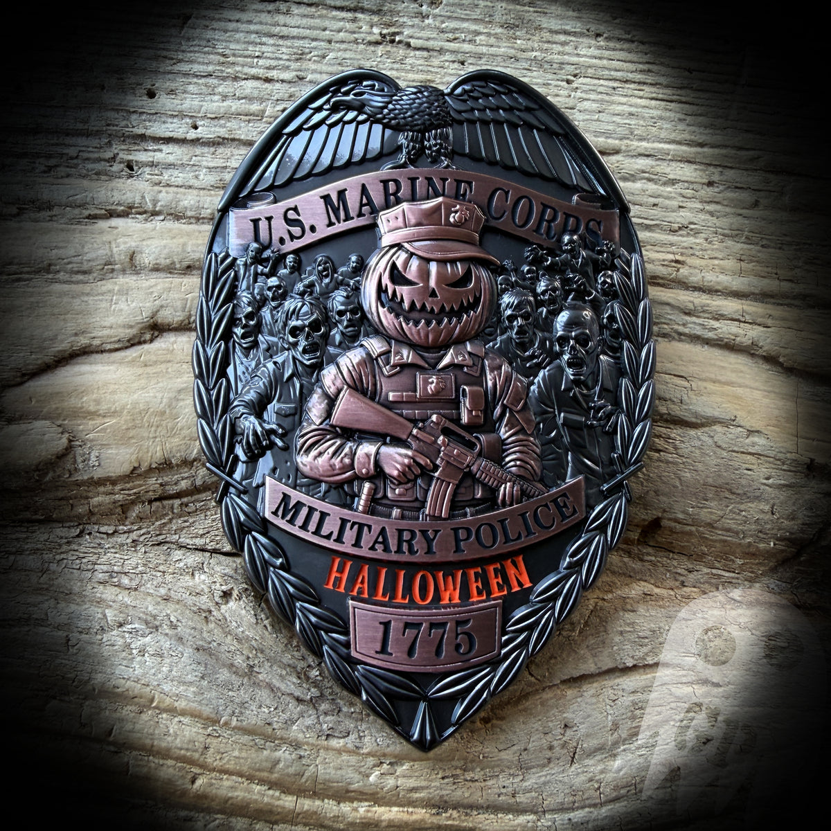 BADGE Halloween - USMC Police Halloween Badge