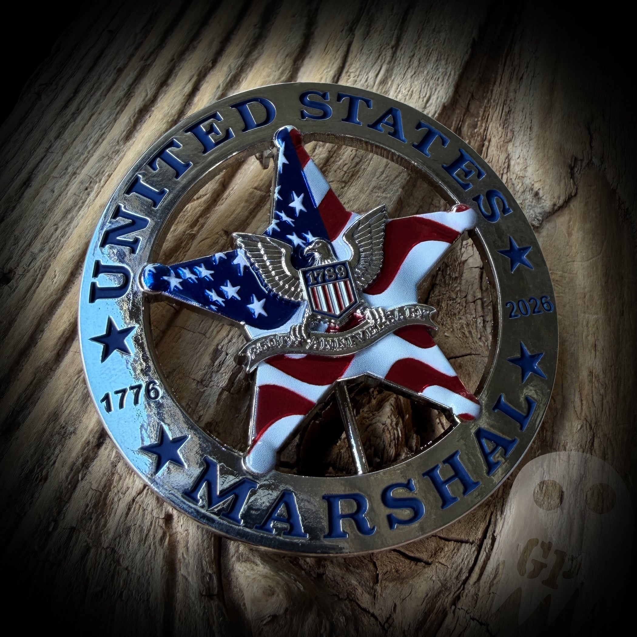 BADGE 250th America - US Marshal 250th Anniversary of America Badge