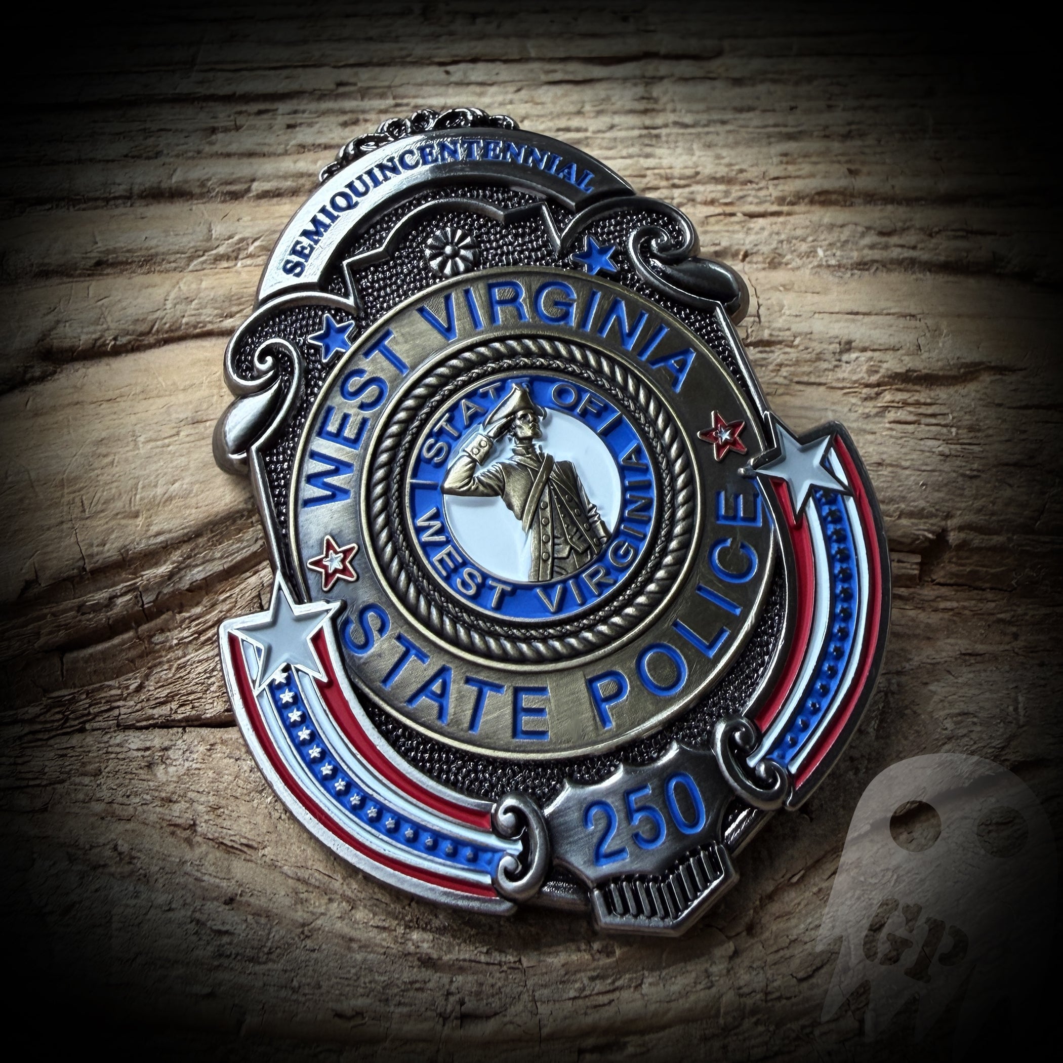 BADGE 250th America - West Virginia State Police 250th Anniversary of America Badge
