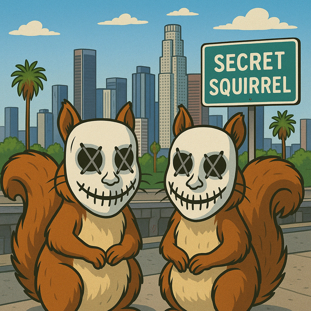 Blue - Big California Law Enforcement Department 2025 Halloween SECRET SQUIRREL Patch (NOT PHOTO SHOWN)