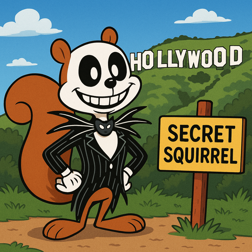 Black - Big California Law Enforcement Department 2025 Halloween SECRET SQUIRREL Patch (NOT PHOTO SHOWN)