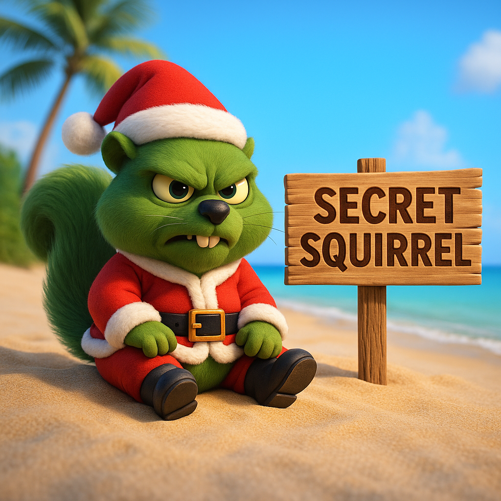 2025 Christmas - Big Florida County Sheriff Office 2025 Christmas SECRET SQUIRREL Patch (NOT PHOTO SHOWN)