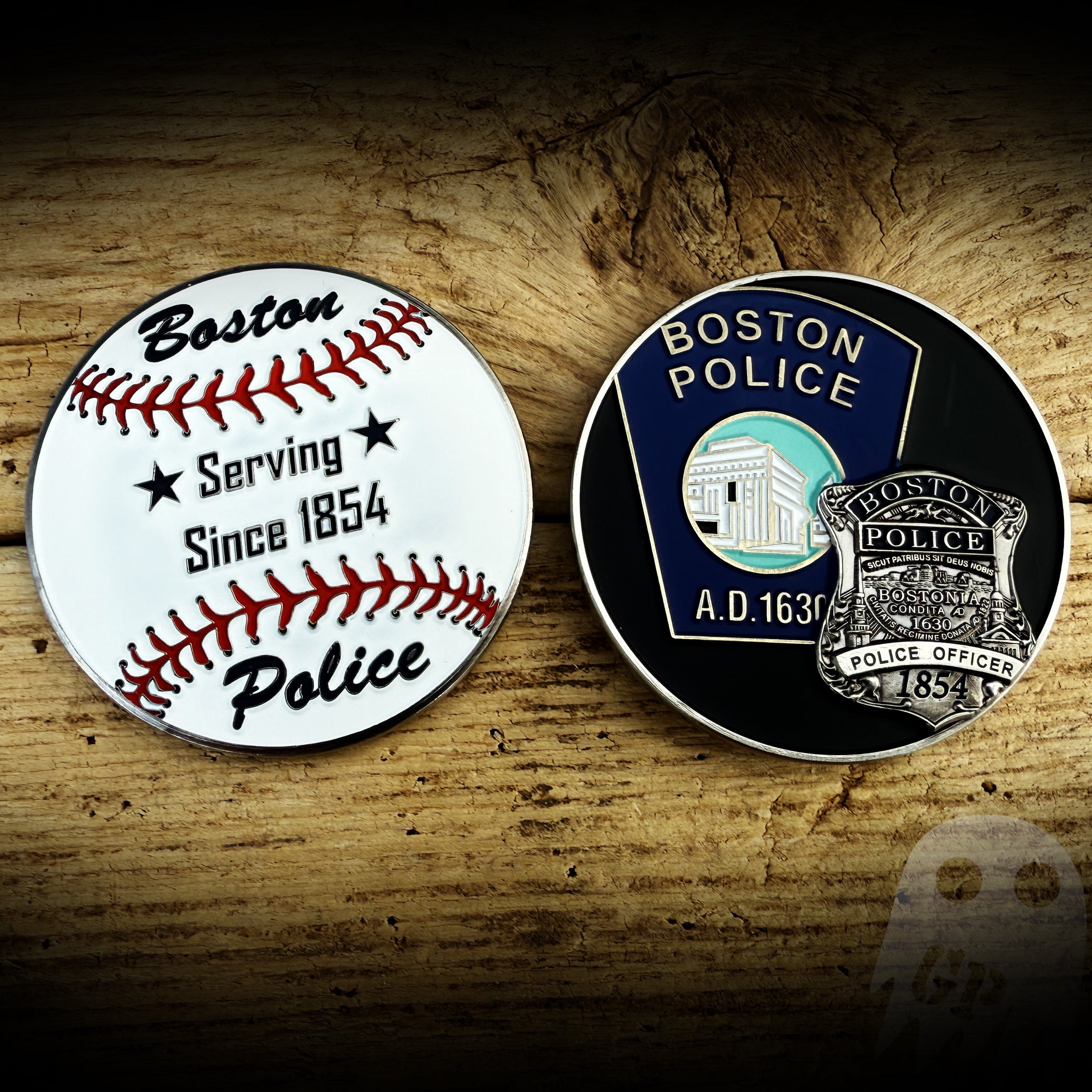 Baseball - Boston, MA PD Baseball Coin