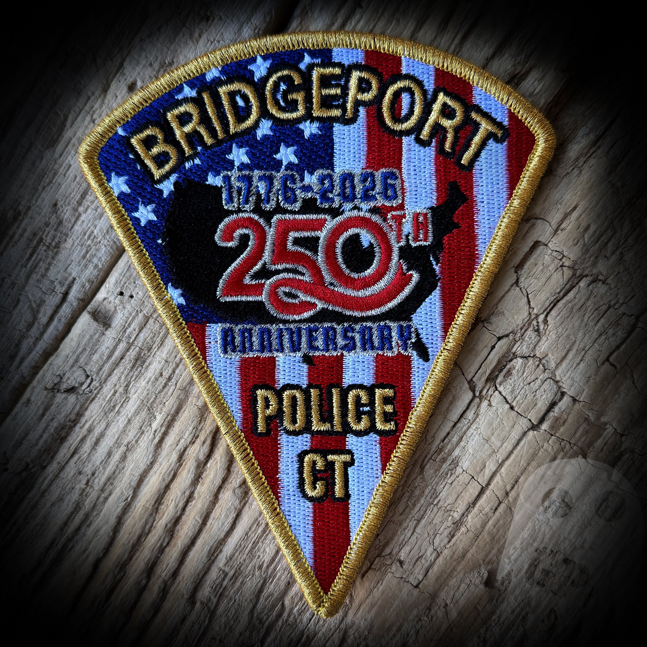 250th America - Bridgeport, CT PD 250th Anniversary of America Patch