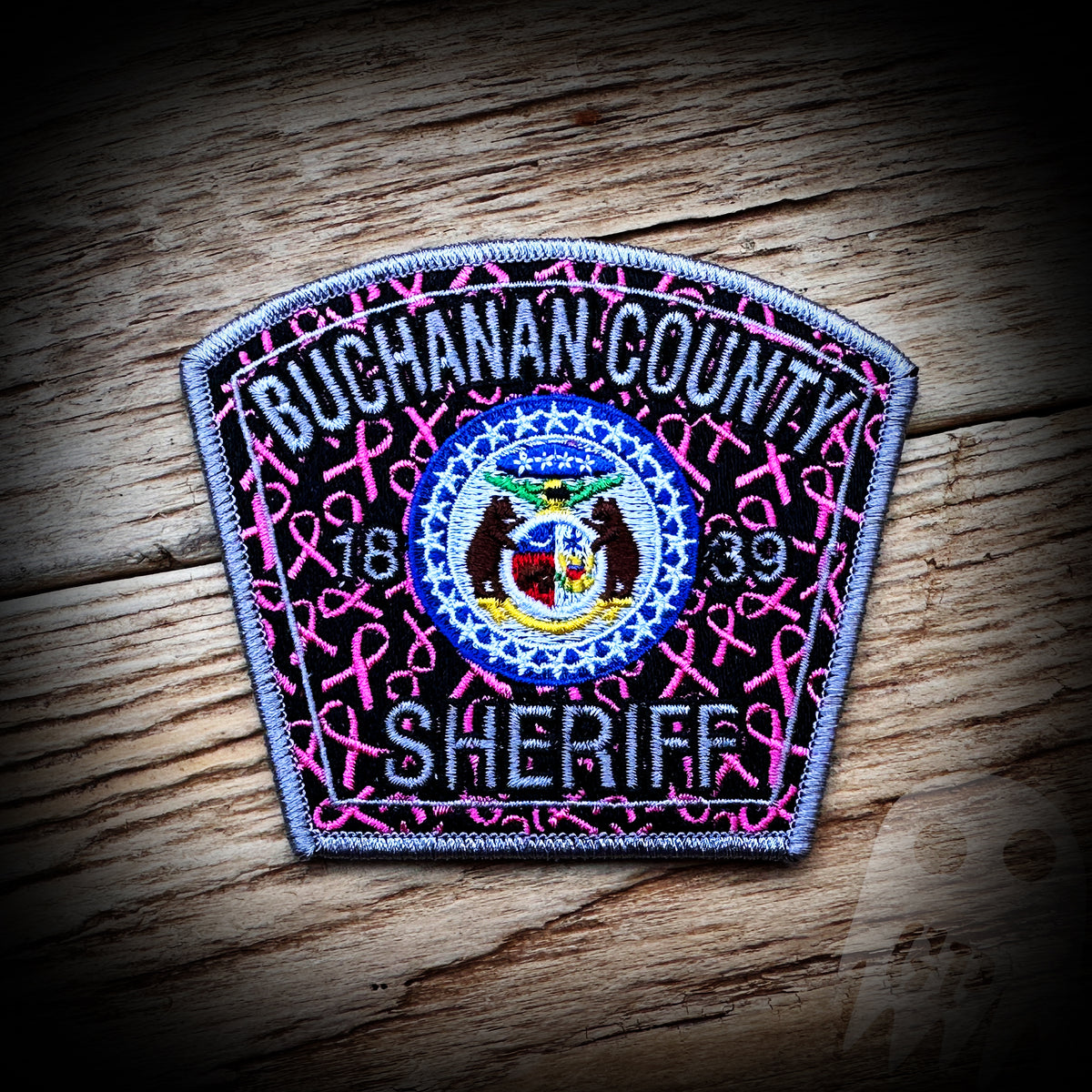 Pink Buchanan County, MO Sheriff's Office 2023 Pink Patch GHOST PATCH