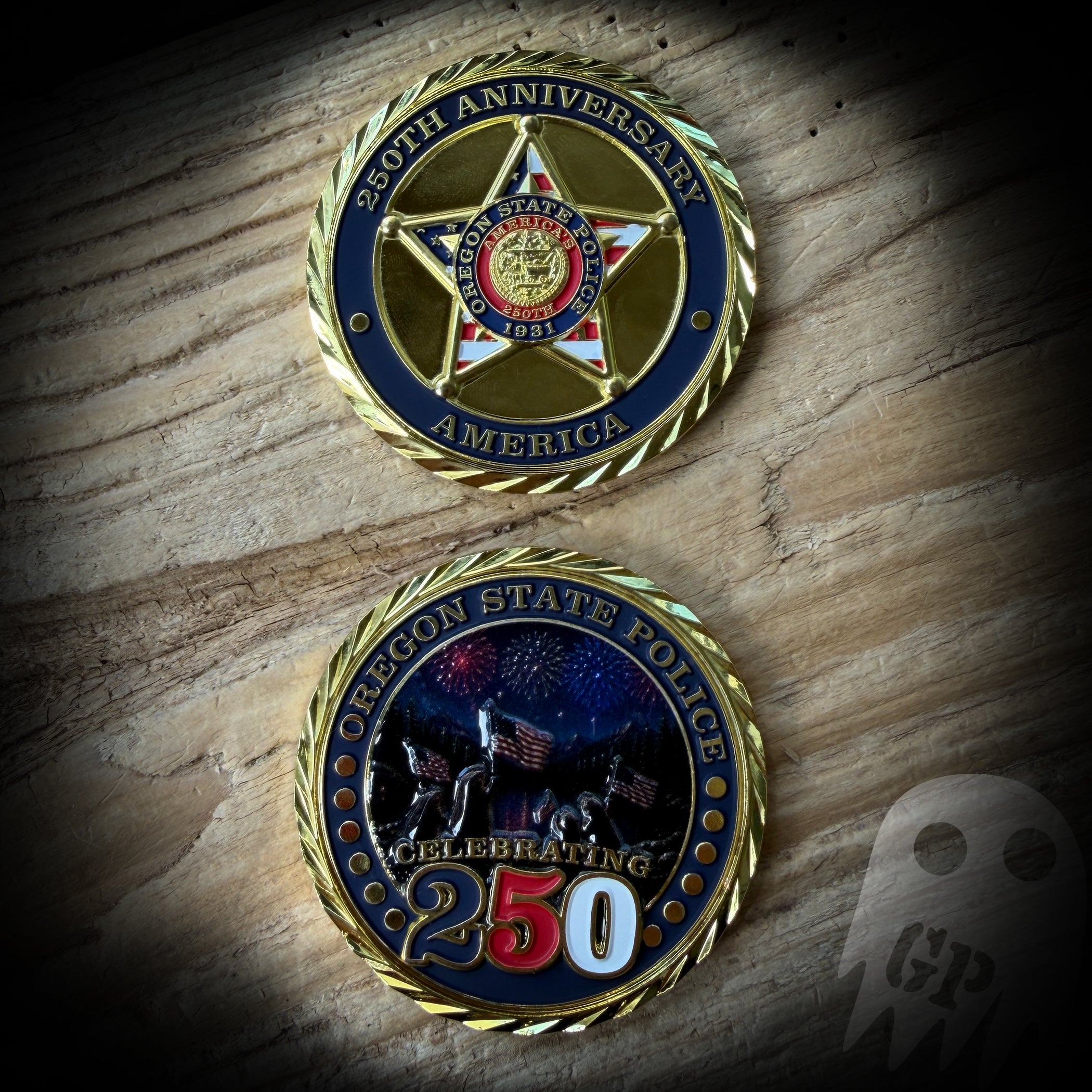 COIN 250th America - Oregon State Police 250th Anniversary of America Coin