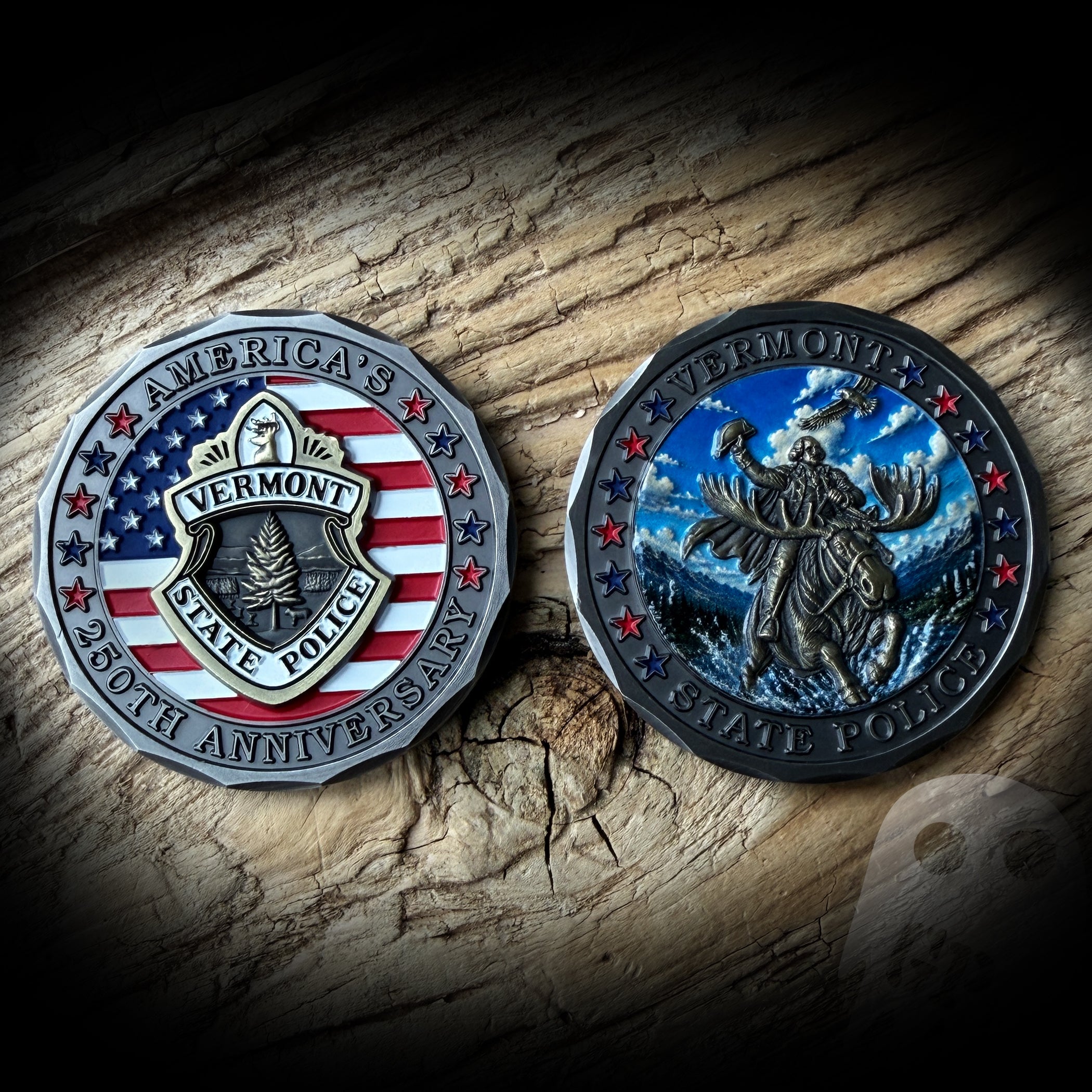 COIN 250th America - Vermont State Police 250th Anniversary of America Coin