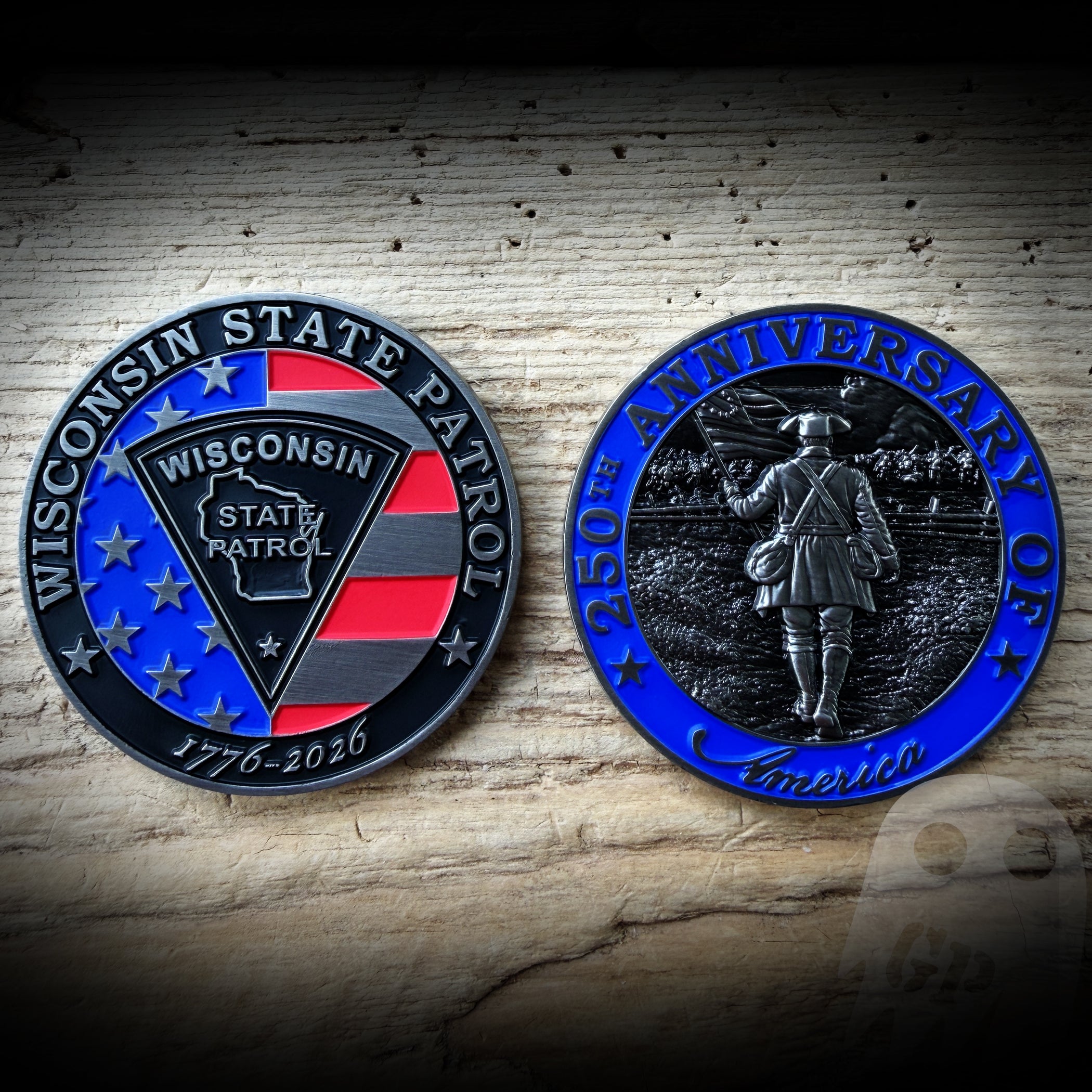 COIN 250th America - Wisconsin State Patrol 250th Anniversary of America Coin