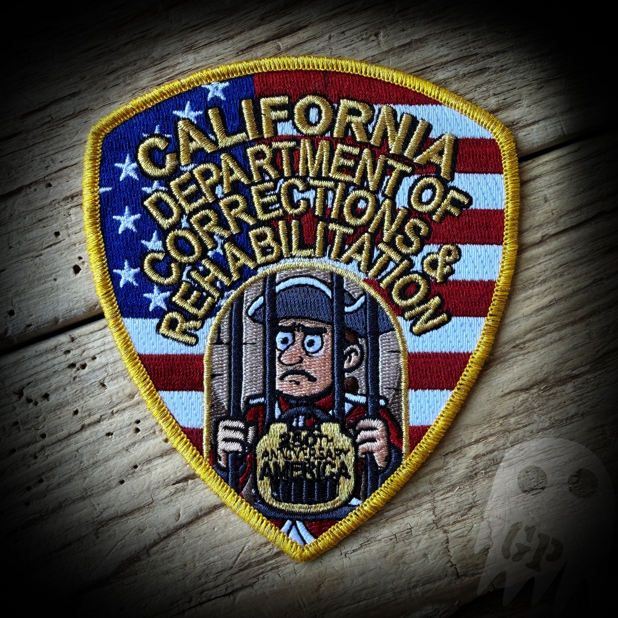 250th America - California Dept of Corrections and Rehabilitation 250th Anniversary of America Patch