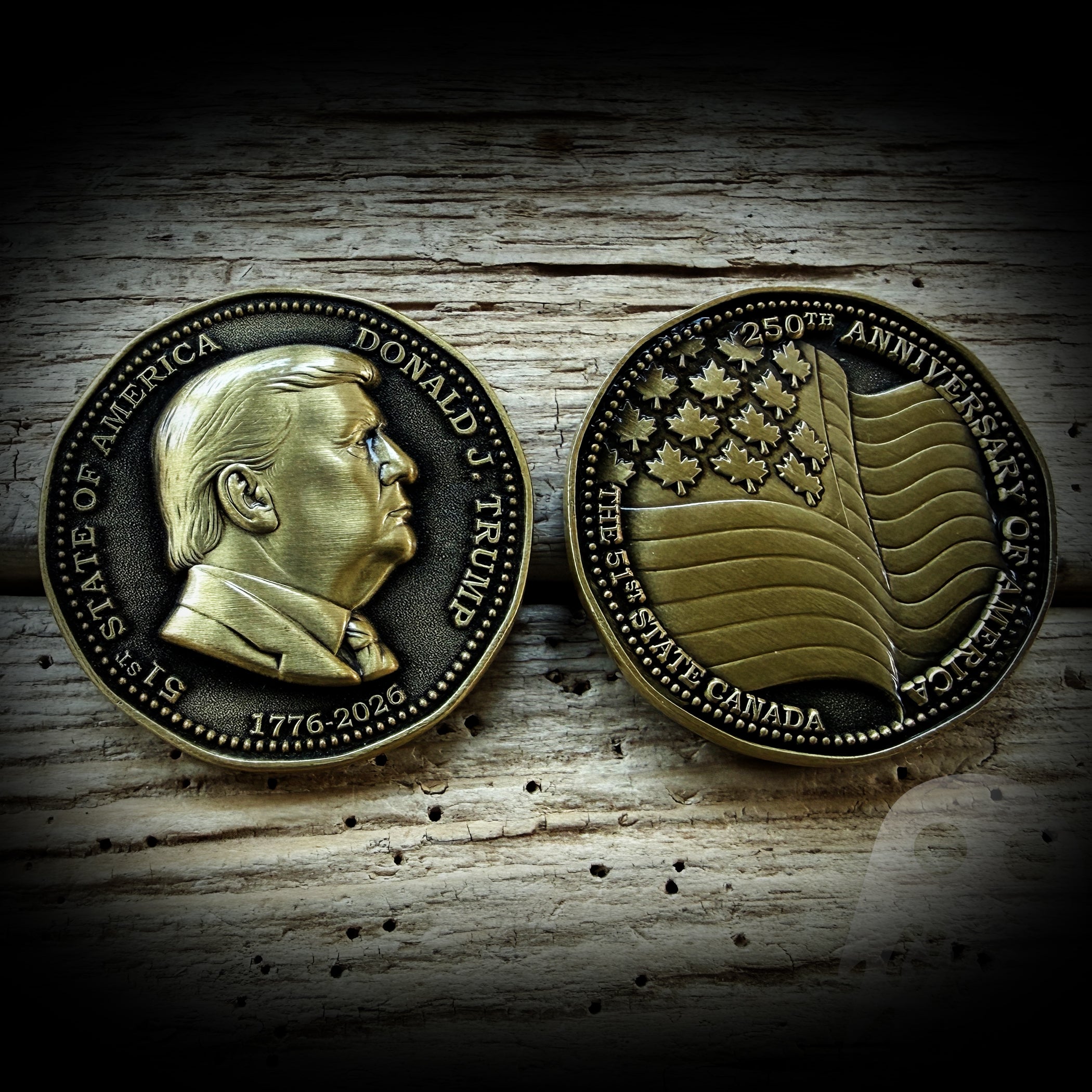 Trump's America 250th - Canada 51st State Coin