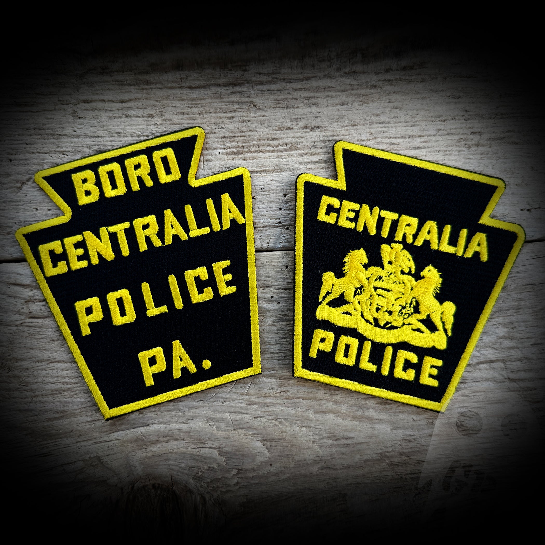 DEFUNCT Ghost Town - Centralia, PA PD Replica Patches (You get both)