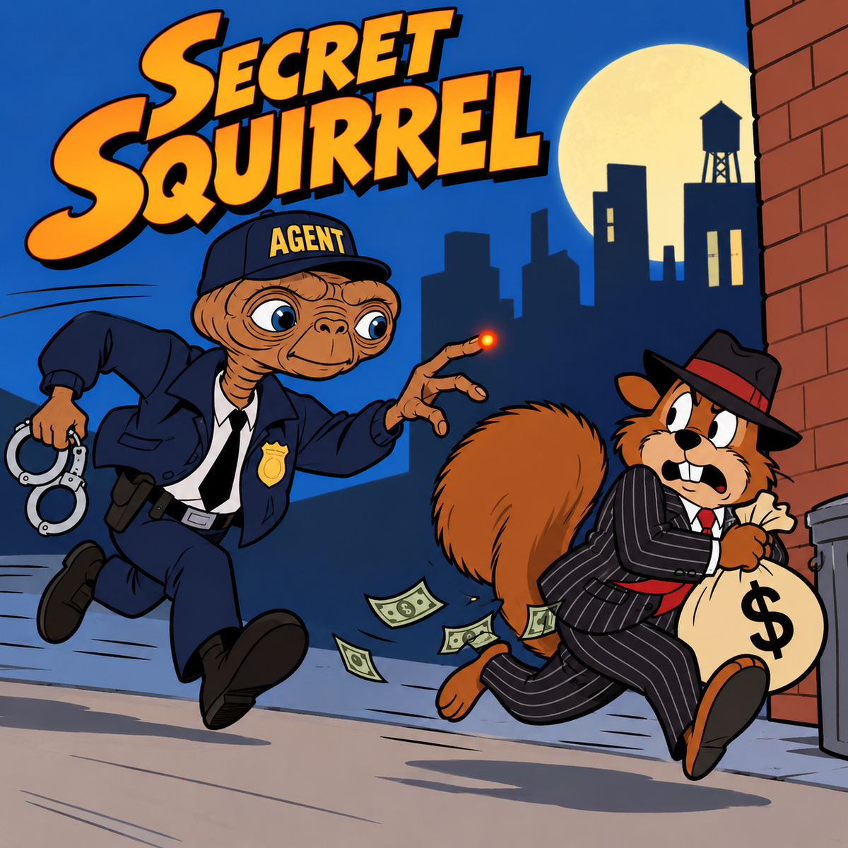 Big Federal Police Department Halloween SECRET SQUIRREL Patch (NOT PHOTO SHOWN)