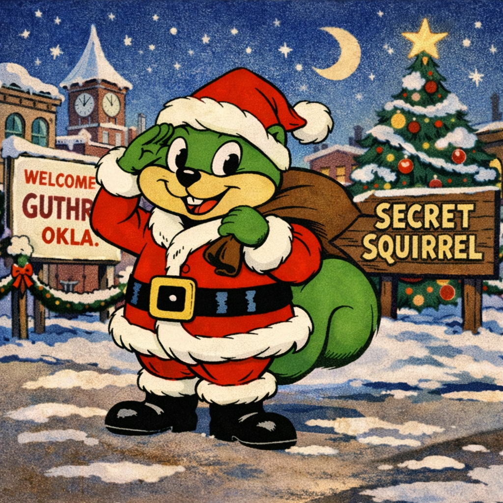 2025 Christmas - Guthrie, OK PD 2025 Christmas SECRET SQUIRREL Patch (NOT PHOTO SHOWN)