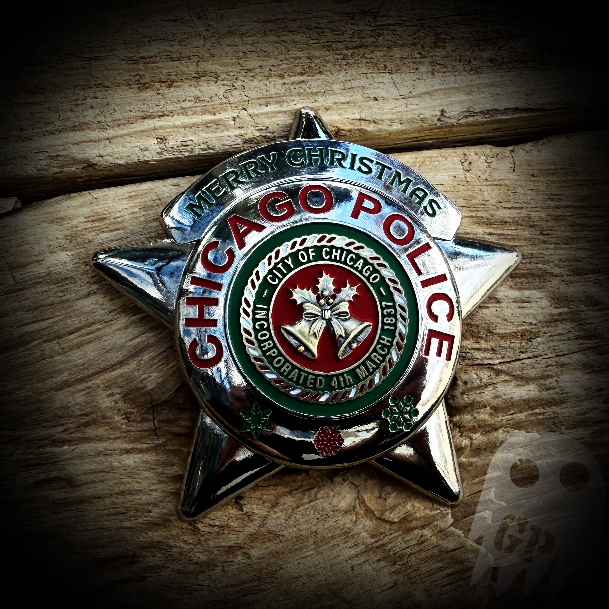 CHRISTMAS BADGE - Chicago, IL PD Christmas Badge