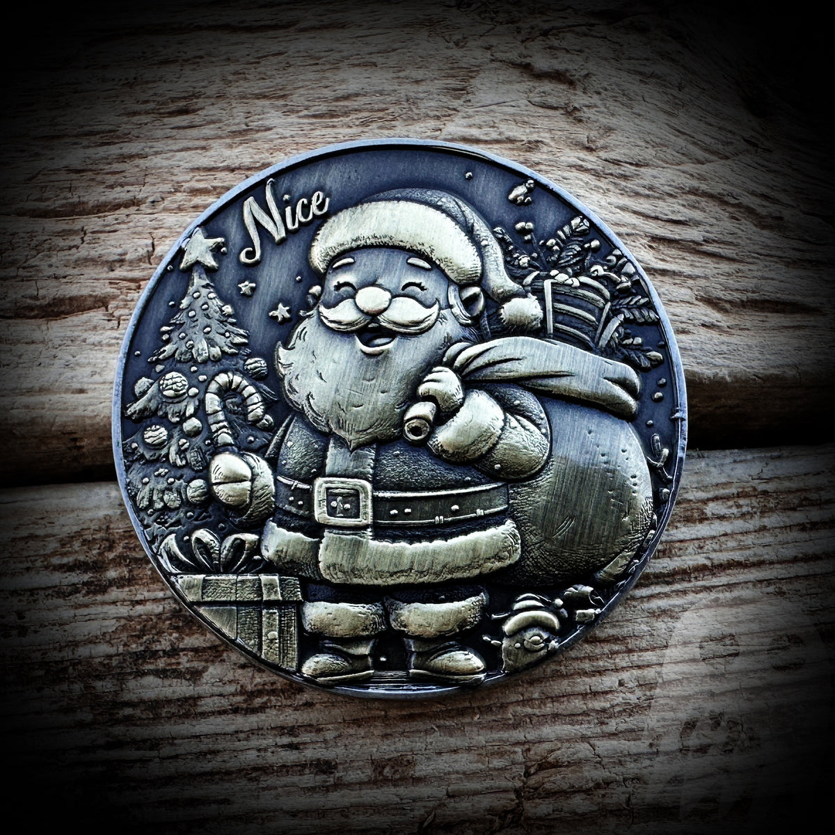 Naughty or Nice Krampus Decision Maker - Copper Coin