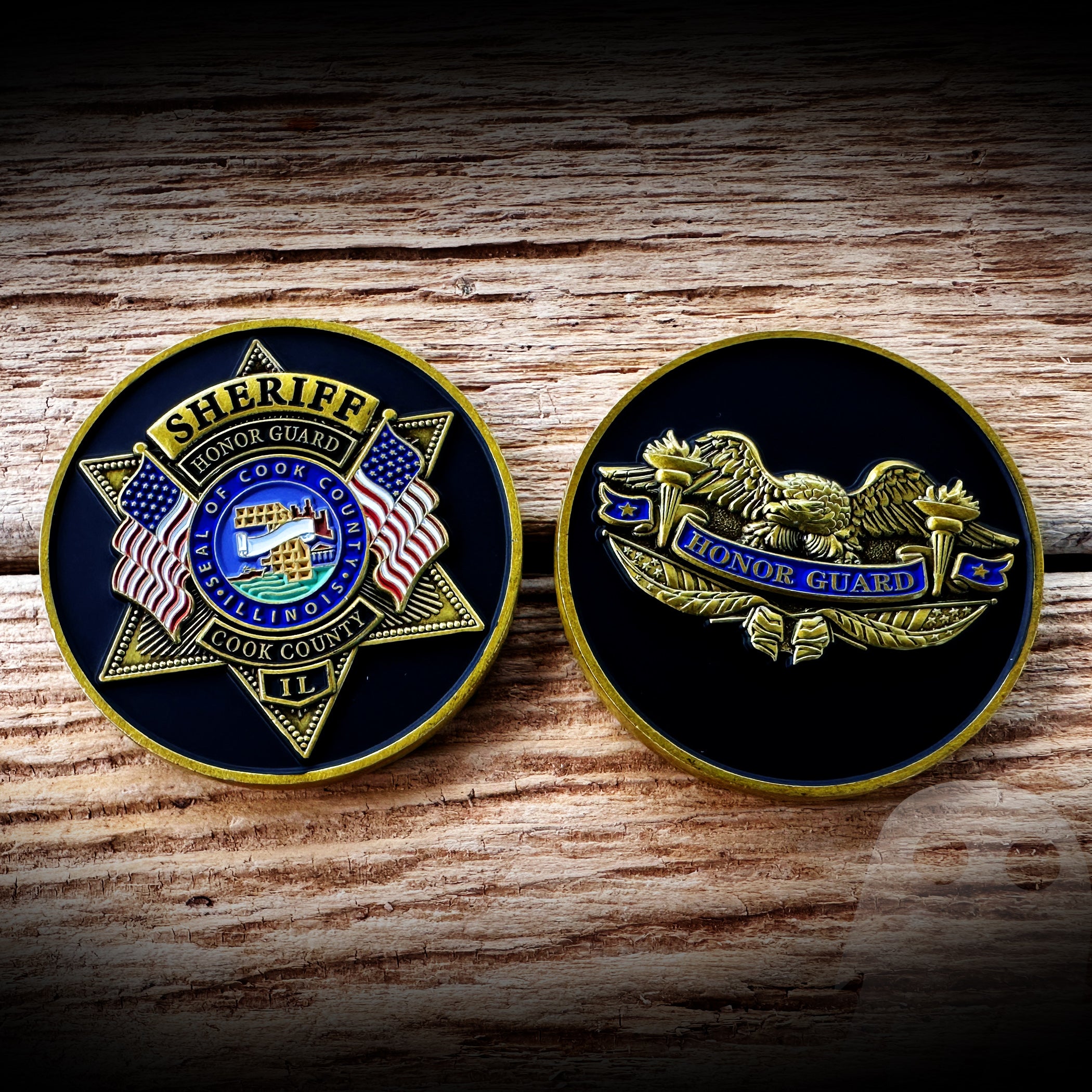 Cook County , IL Sheriff's Office Honor Guard Coin - Authentic