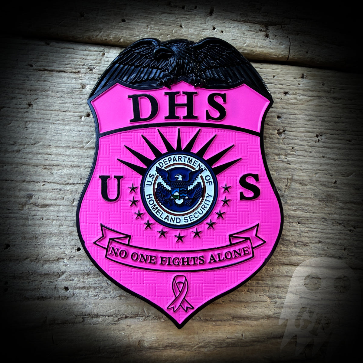 DHS Breast Cancer Awareness - US DHS Breast Cancer Awareness Badge