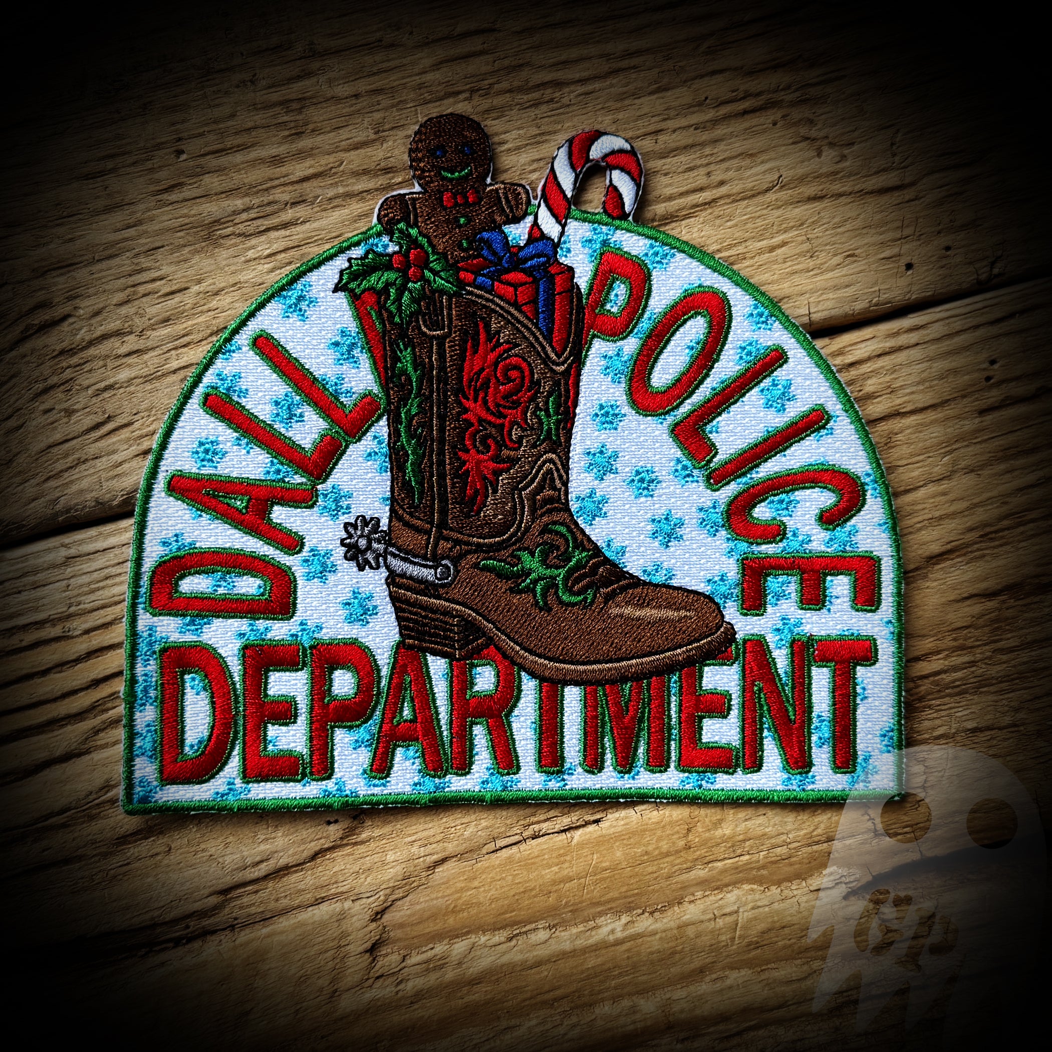 BOOT 2025 Christmas - Dallas, TX PD 2025 Christmas Boot Patch - Tristen