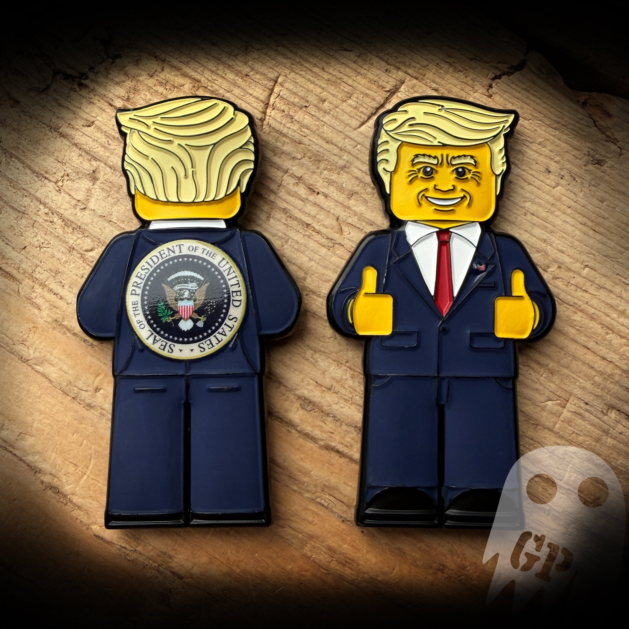 Donald Trump Suit Blocky Coin