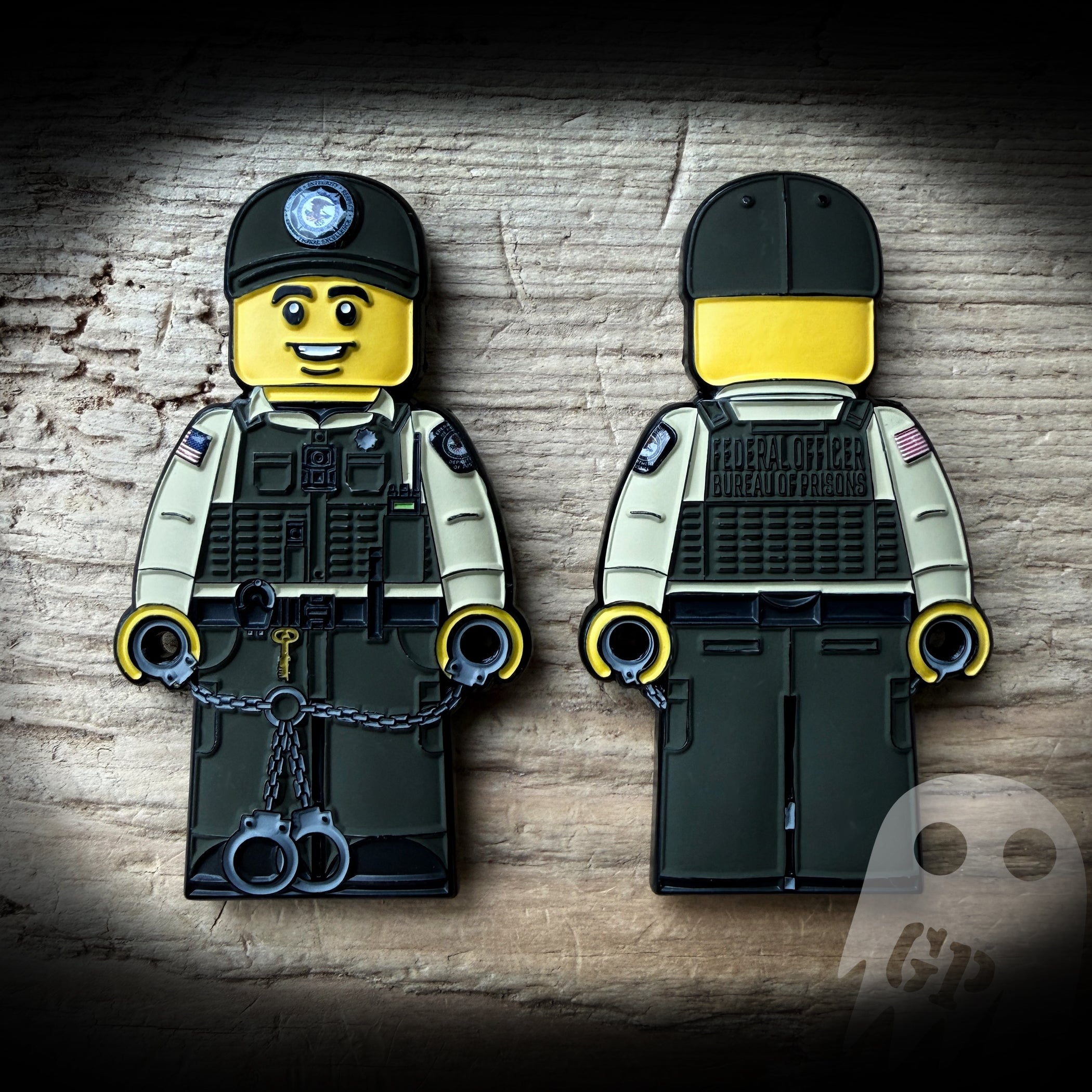 Federal Bureau of Prisons Federal Officer Blocky Coin