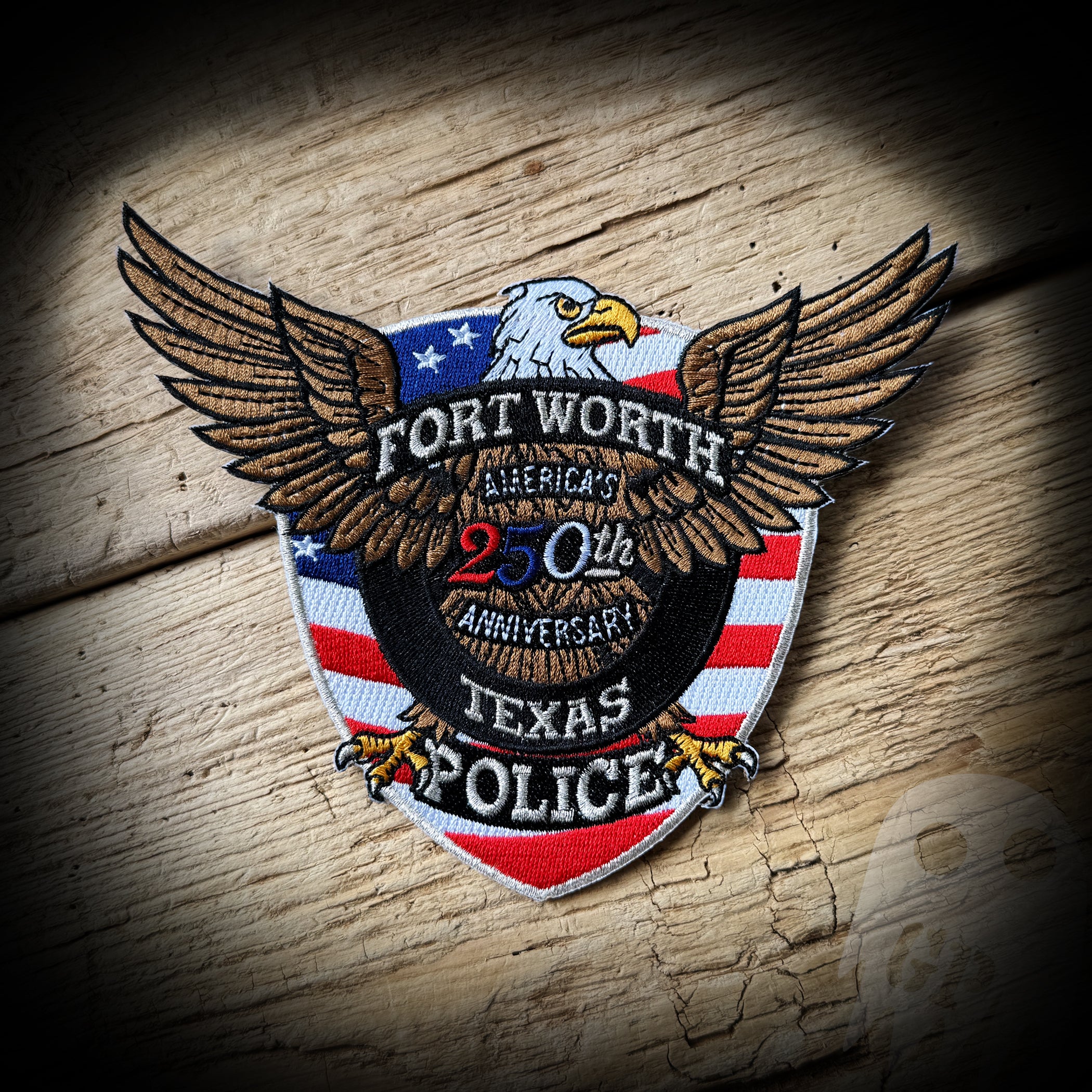 PATCH 250th America - Fort Worth, TX PD 250th Anniversary of America Patch