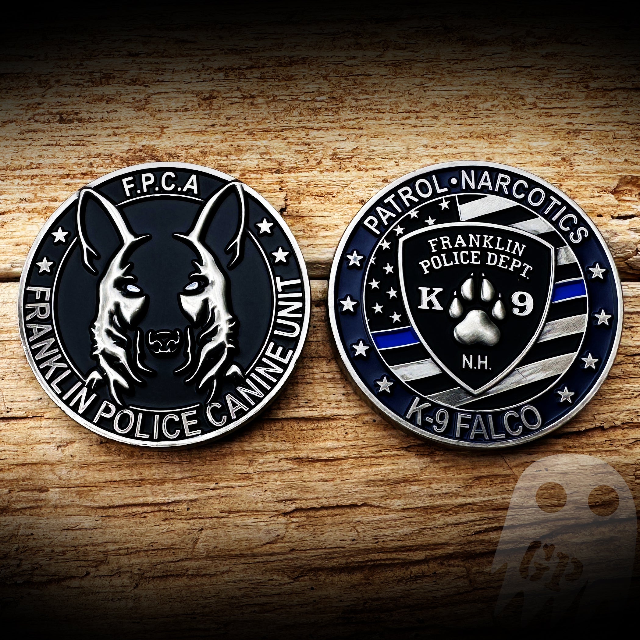 Franklin, NH Police K9 Coin - Authentic