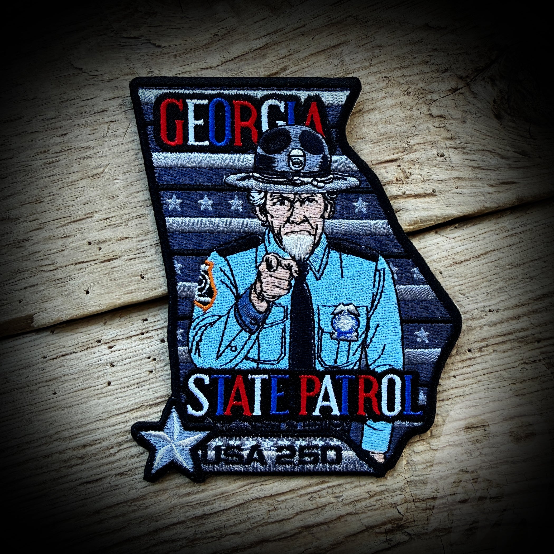 Patch 250th America - Georgia State Patrol Commemorative 250th Anniversary of America Patch