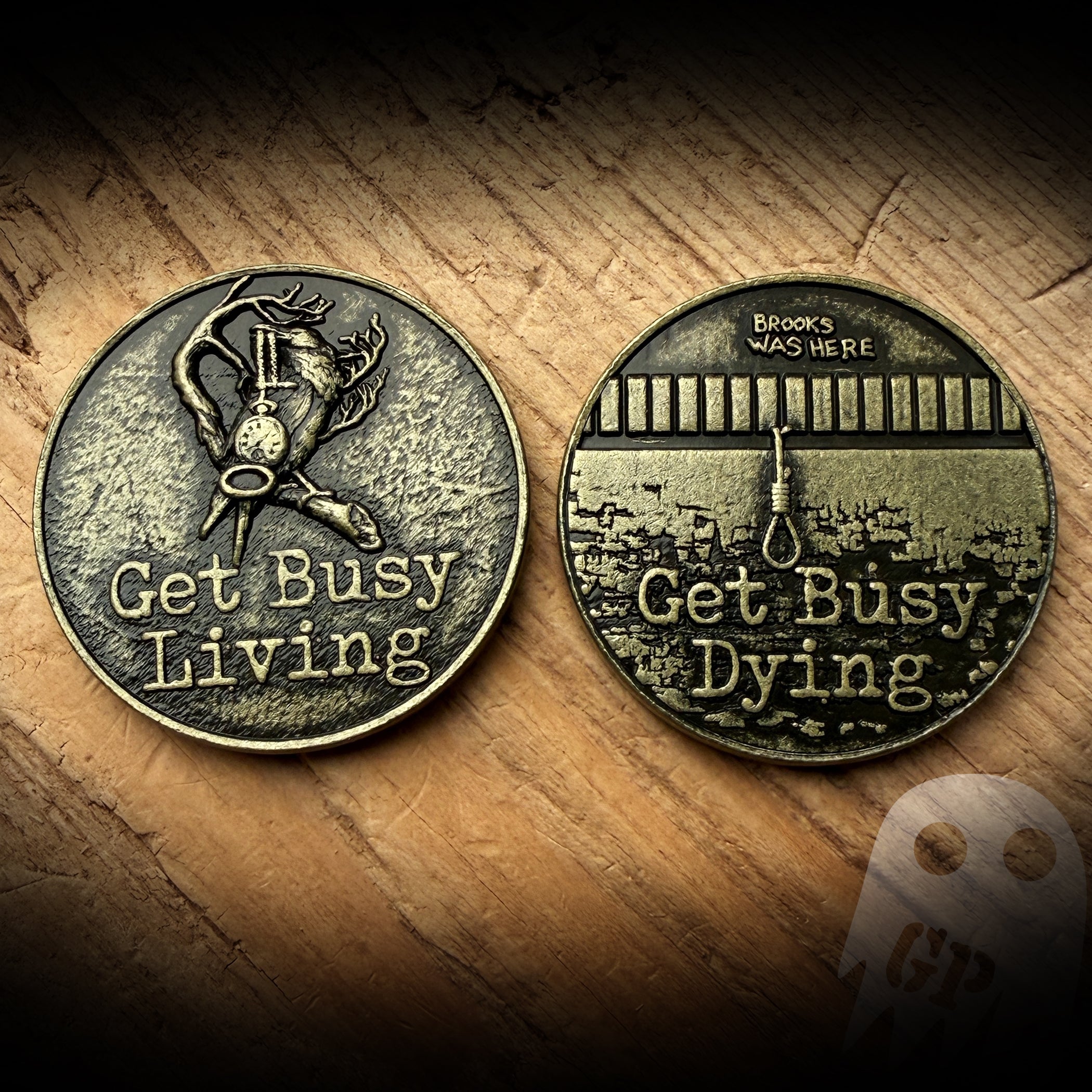 Get Busy Living Get Busy Dying Coin