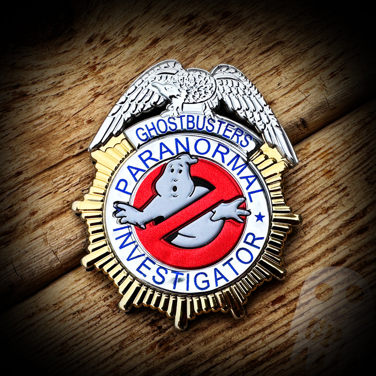 Ghostbusters Badge - Flexshield Velcro Back – Ghost Patch