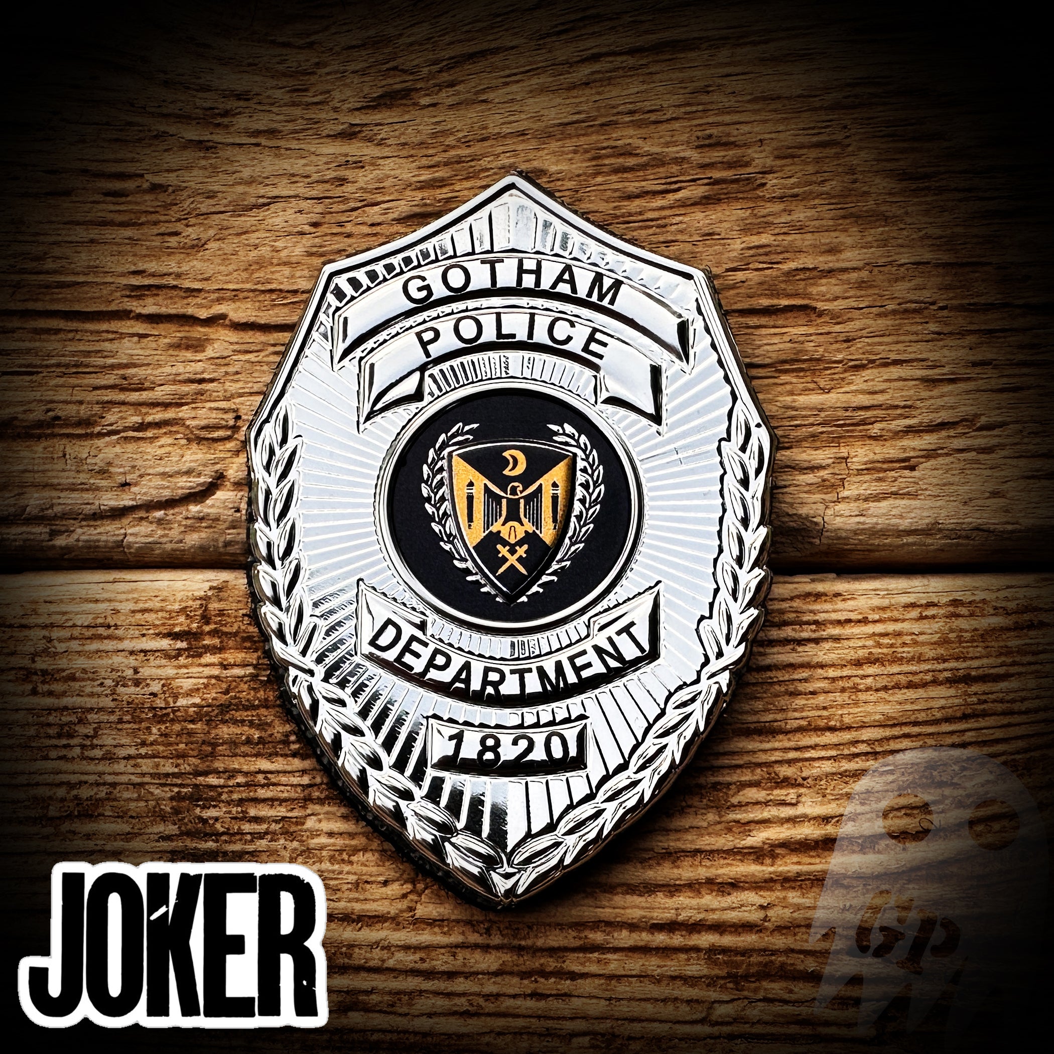 Police Logo on the (BADGE JOKER Gotham Police Department FlexShield with  velcro), image size:2100x2100