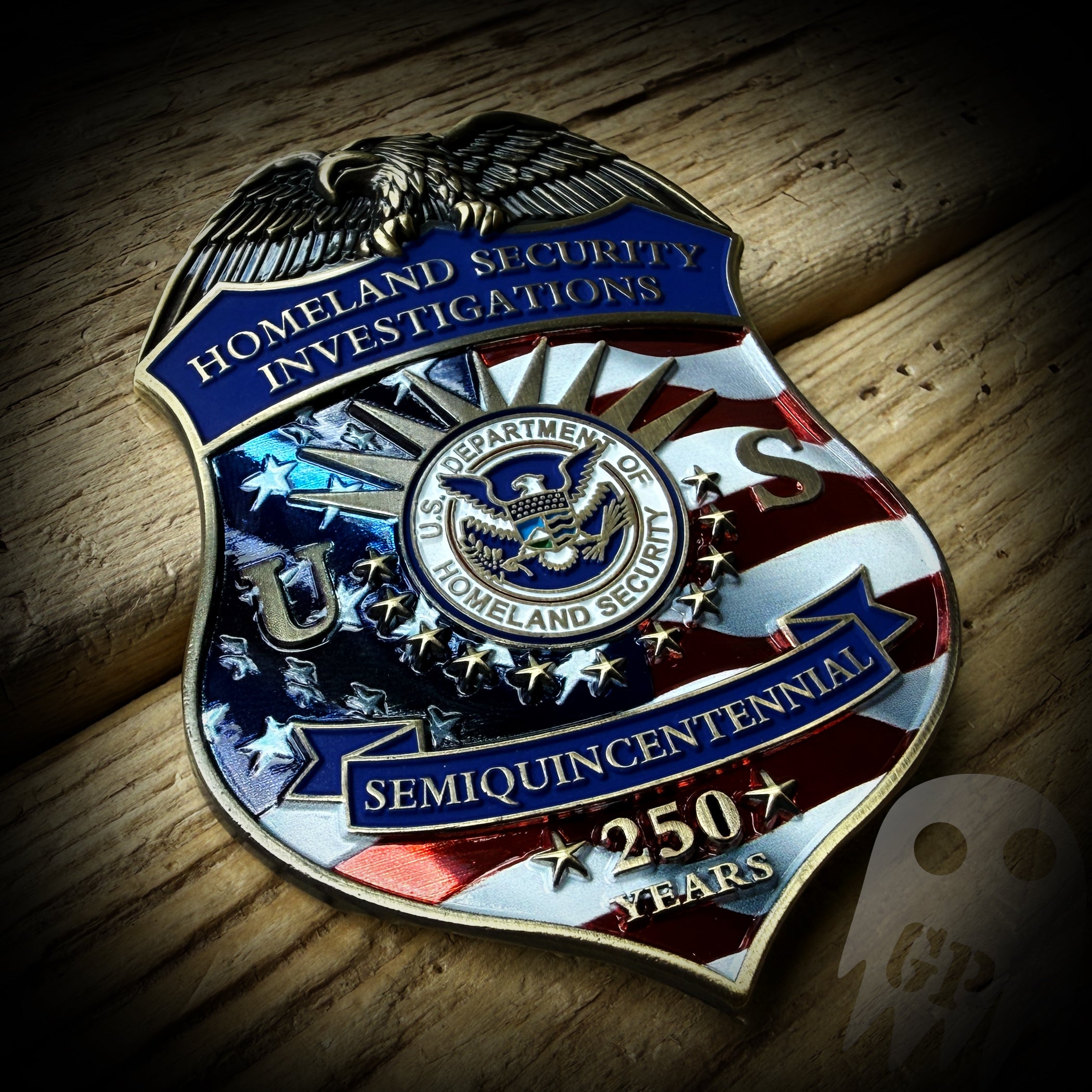 HSI 250th America - US DHS HSI 250th Anniversary of America Badge