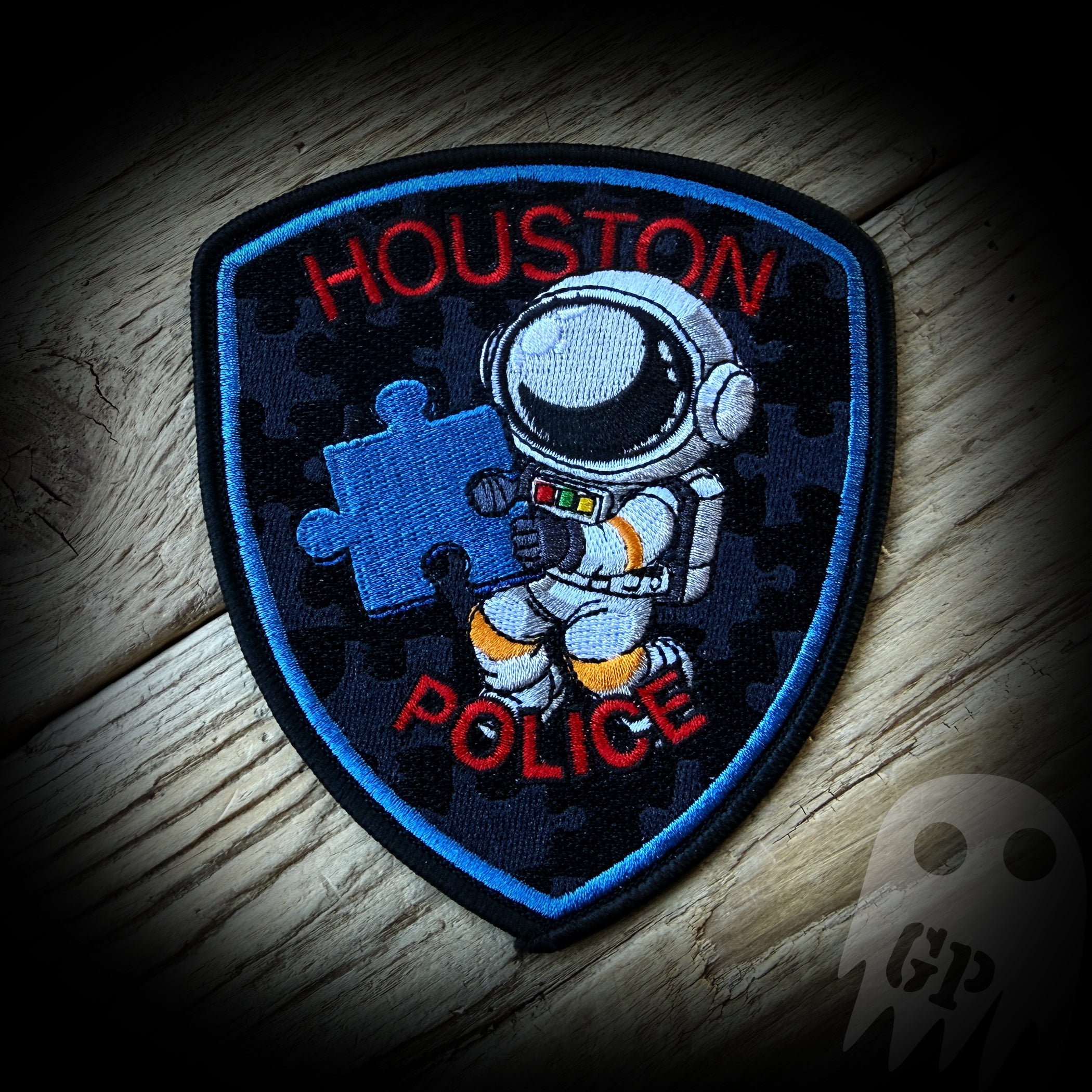 カントー地方POLICE エンブレムパッチ Blue Puzzle Piece PATCH Autism 2026 - Houston, TX PD 2026 Autism