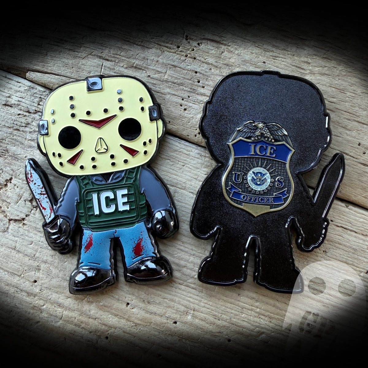 ICE 2026 Halloween - Jason Vorhees Funko Pop ICE Agent Coin
