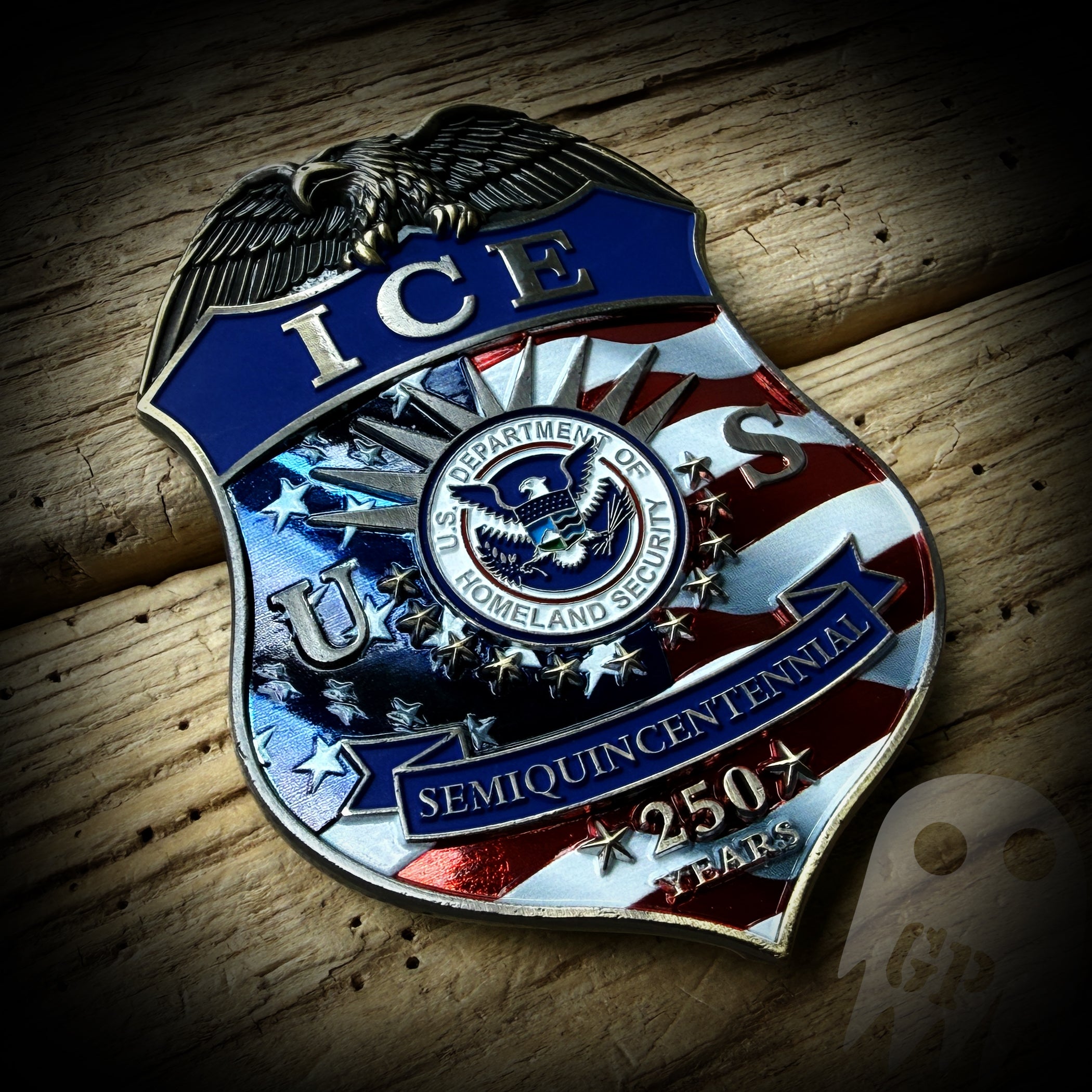 ICE 250th America - US DHS ICE 250th Anniversary of America Badge