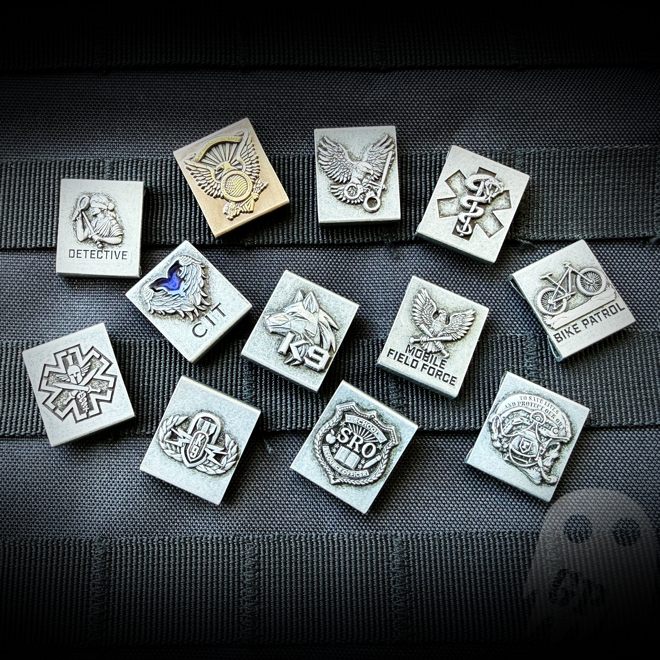 Police Unit Insignia Molle Clips