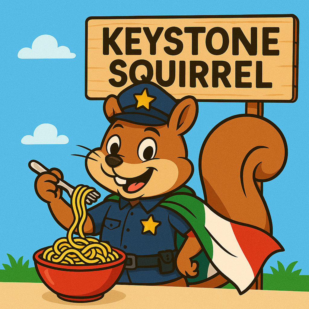 Italian Heritage KEYSTONE SQUIRREL Patch