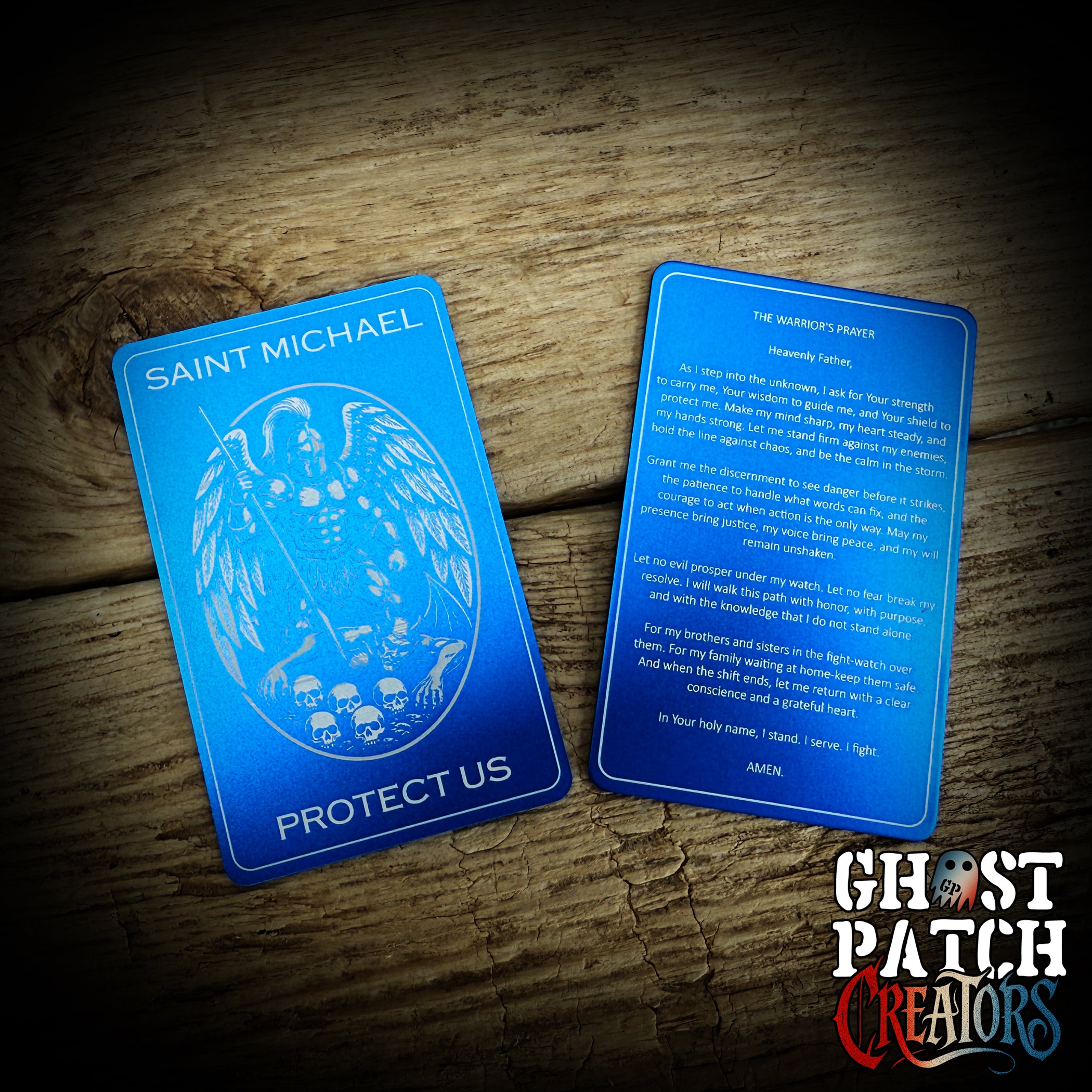 Police - Aluminum St. Michael Prayer Card