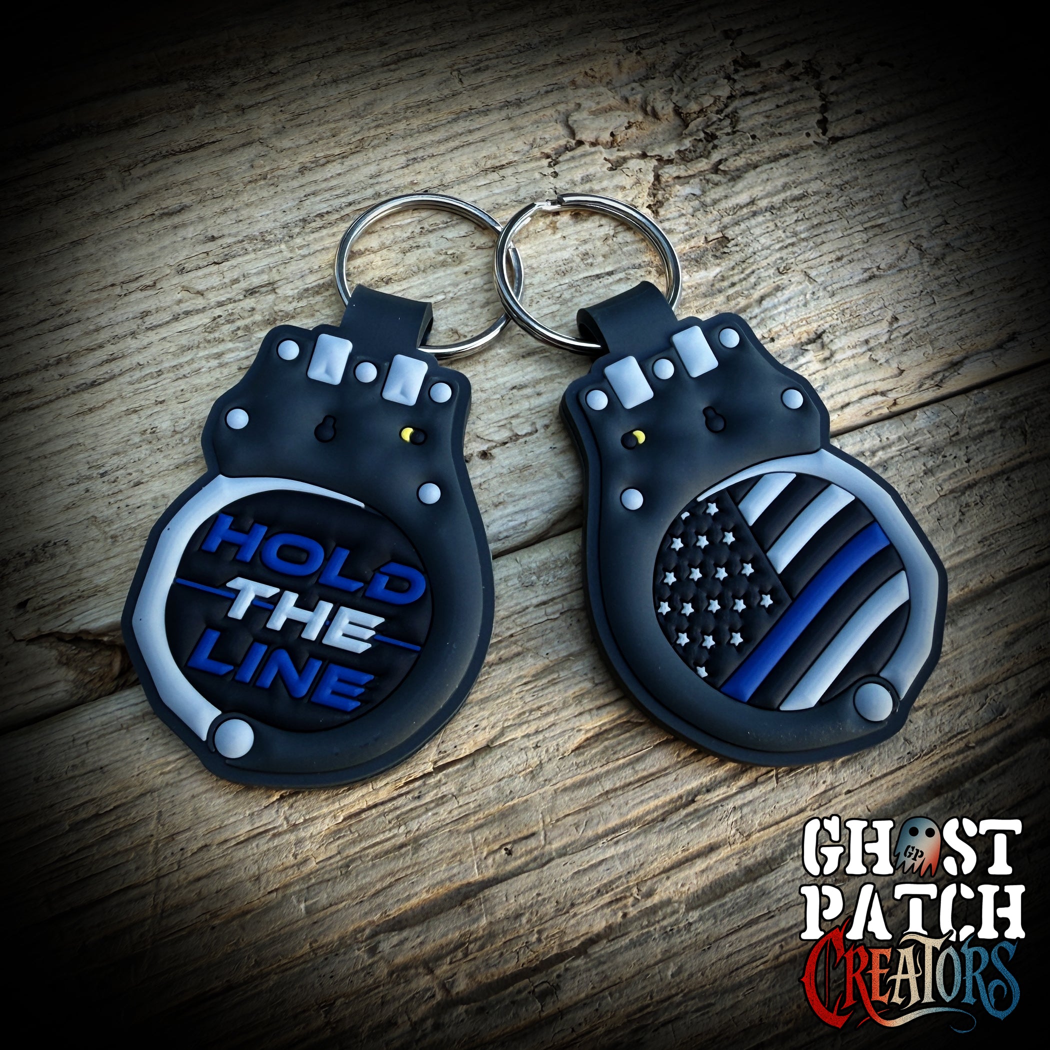 Police Keychain - Law Enforcement Double Sided PVC Keychain