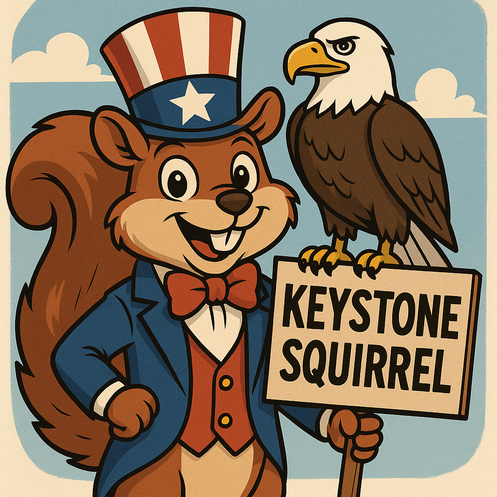 2025 4th of July KEYSTONE SQUIRREL - 2025 4th of July Patch